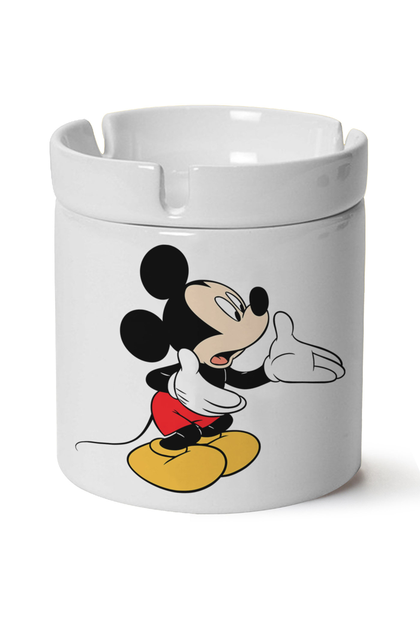 Mickey Mouse Baskılı Porselen At Söndür Küllük