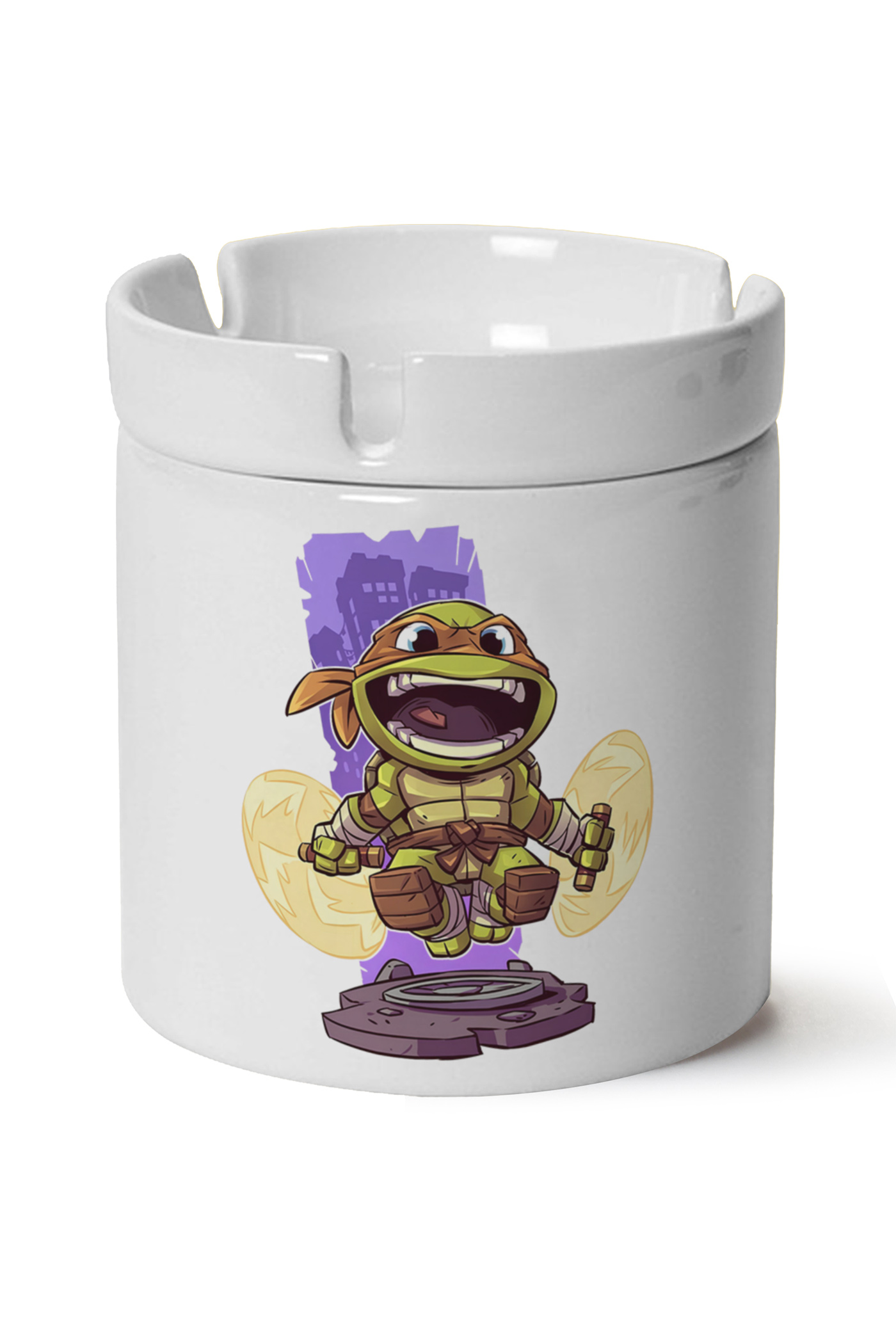 Ninja Kaplumbagalar michelangelo Baskılı Porselen At Söndür Küllük