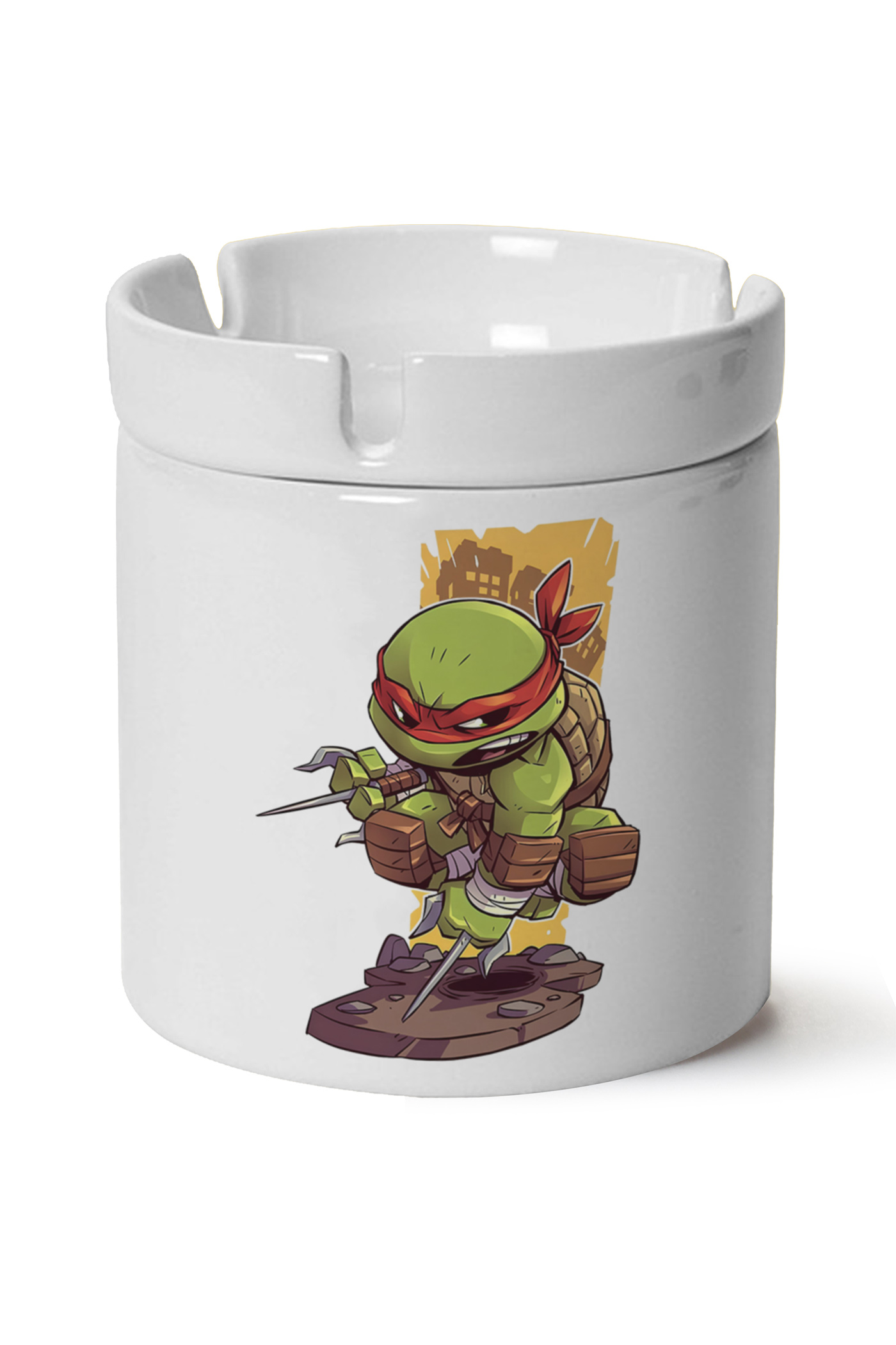 Ninja Kaplumbagalar Raphael Baskılı Porselen At Söndür Küllük