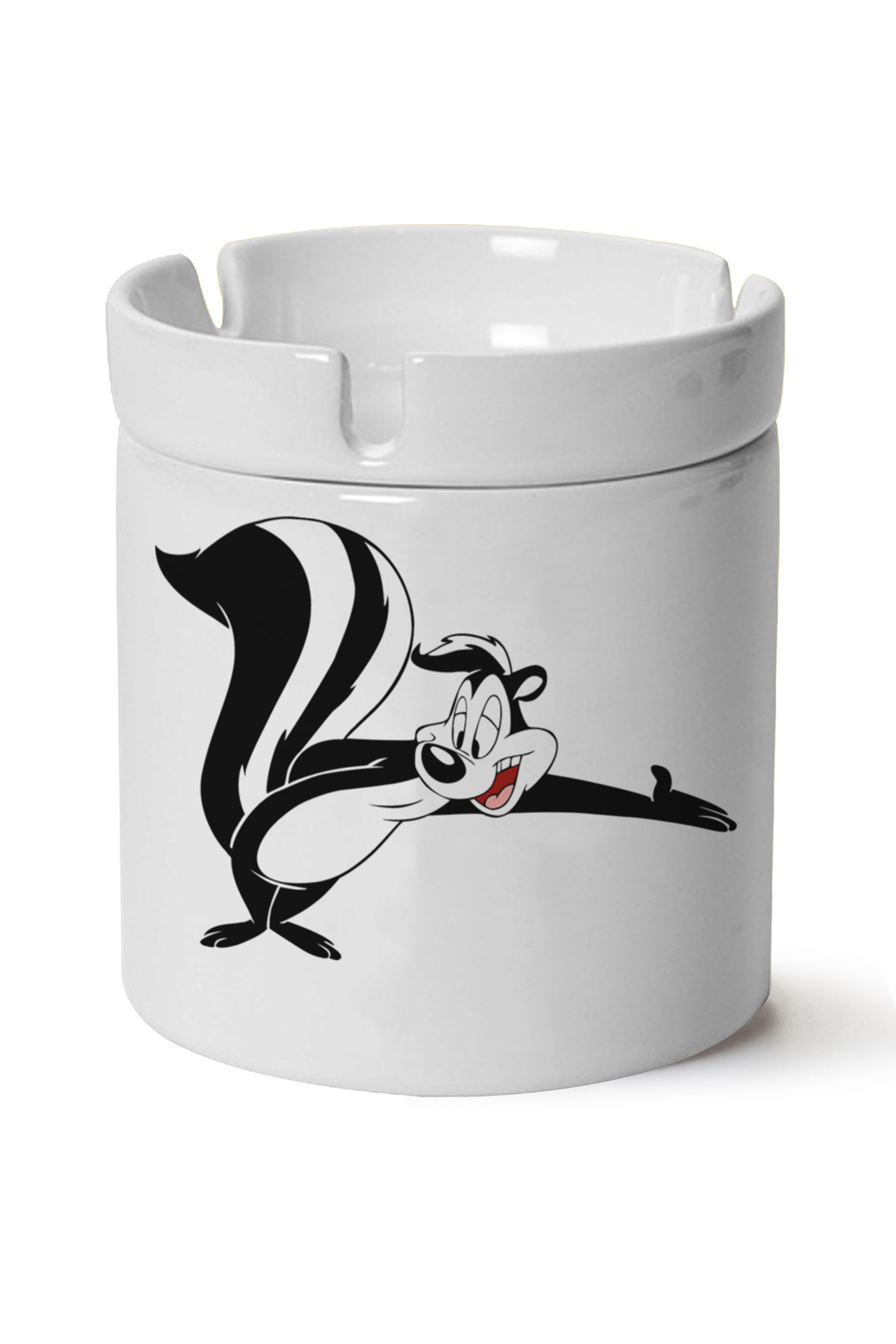 Pepe Le Pew Baskılı Porselen At Söndür Küllük