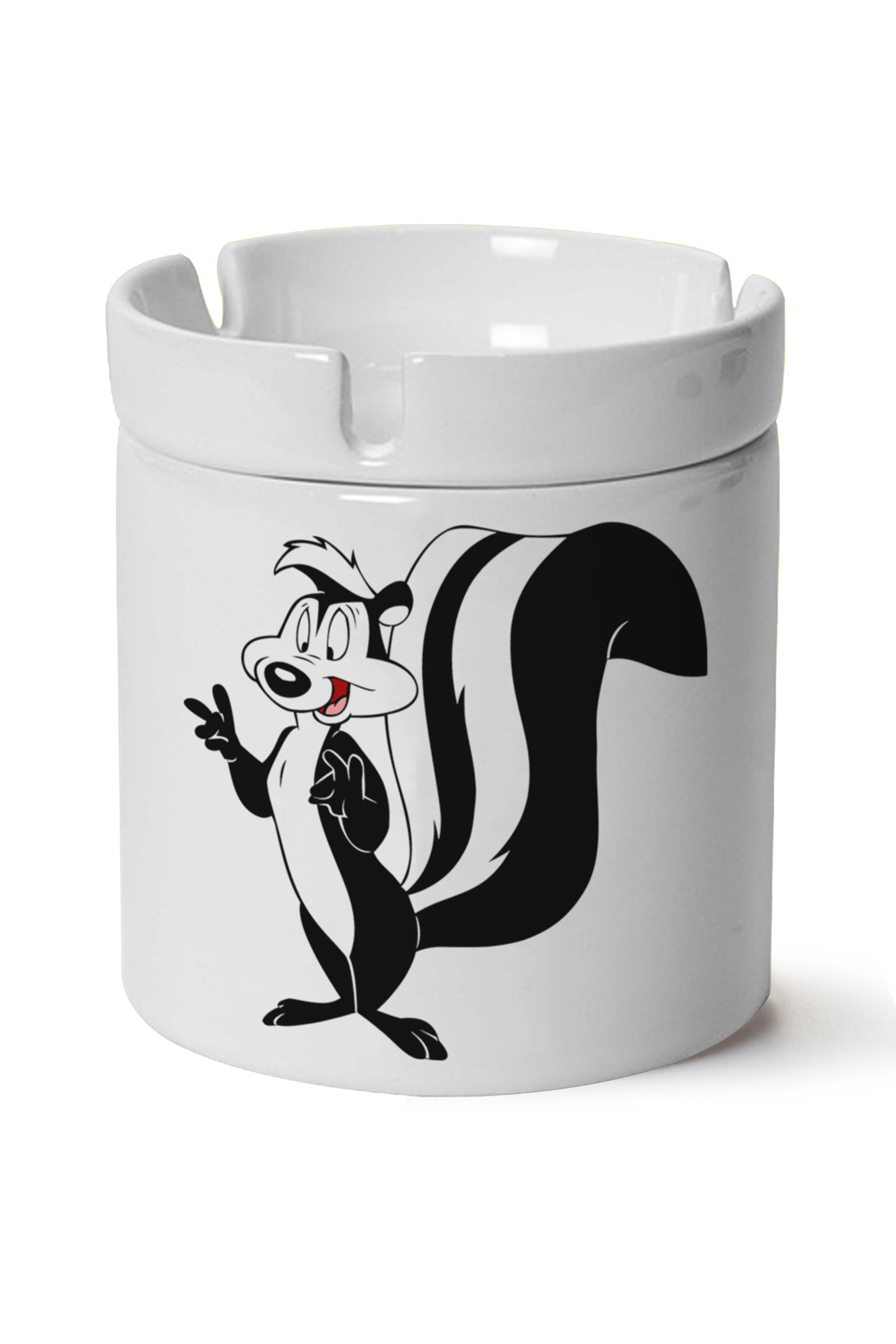 Pepe Le Pew Baskılı Porselen At Söndür Küllük