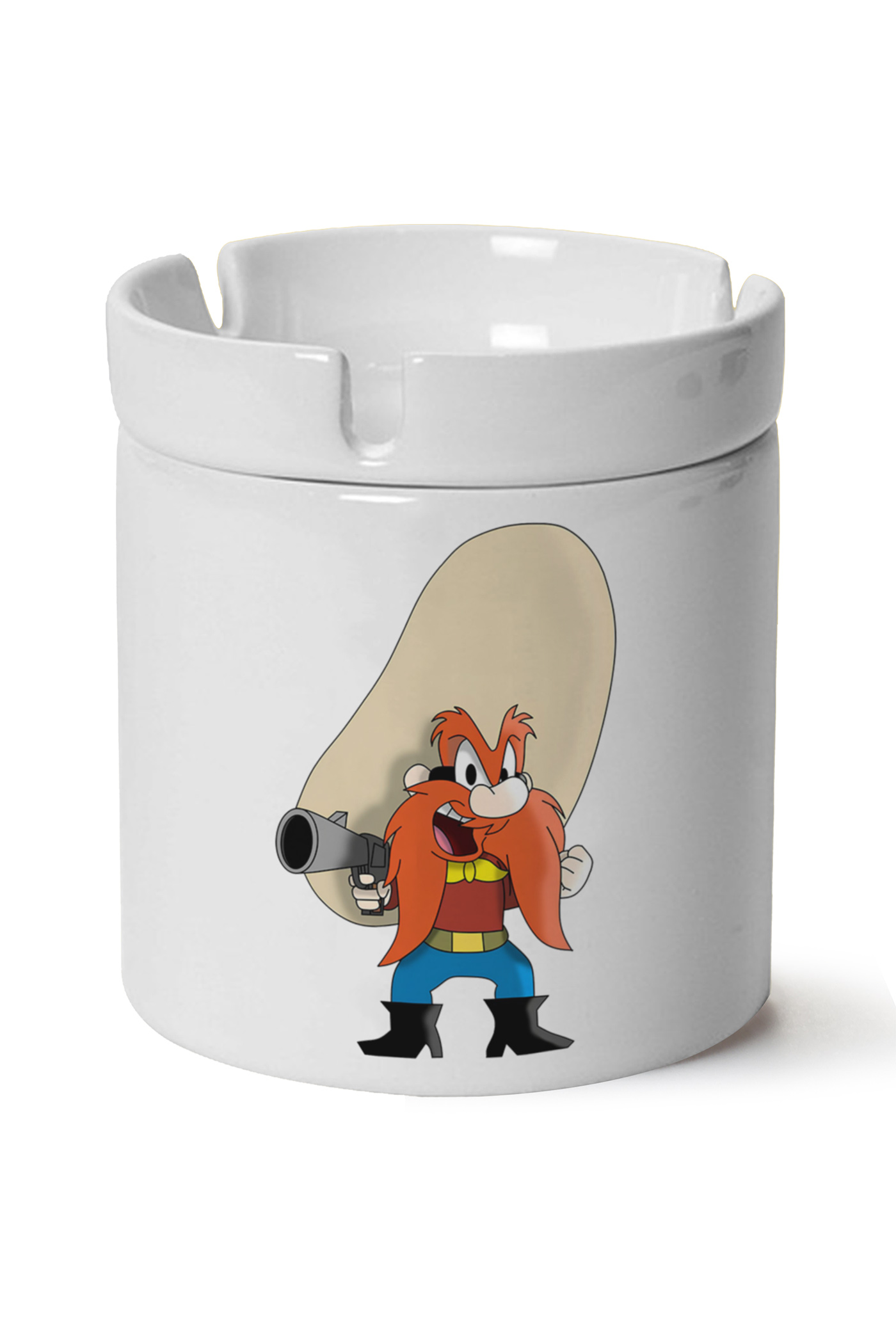 Yosemite Sam Baskılı Porselen At Söndür Küllük