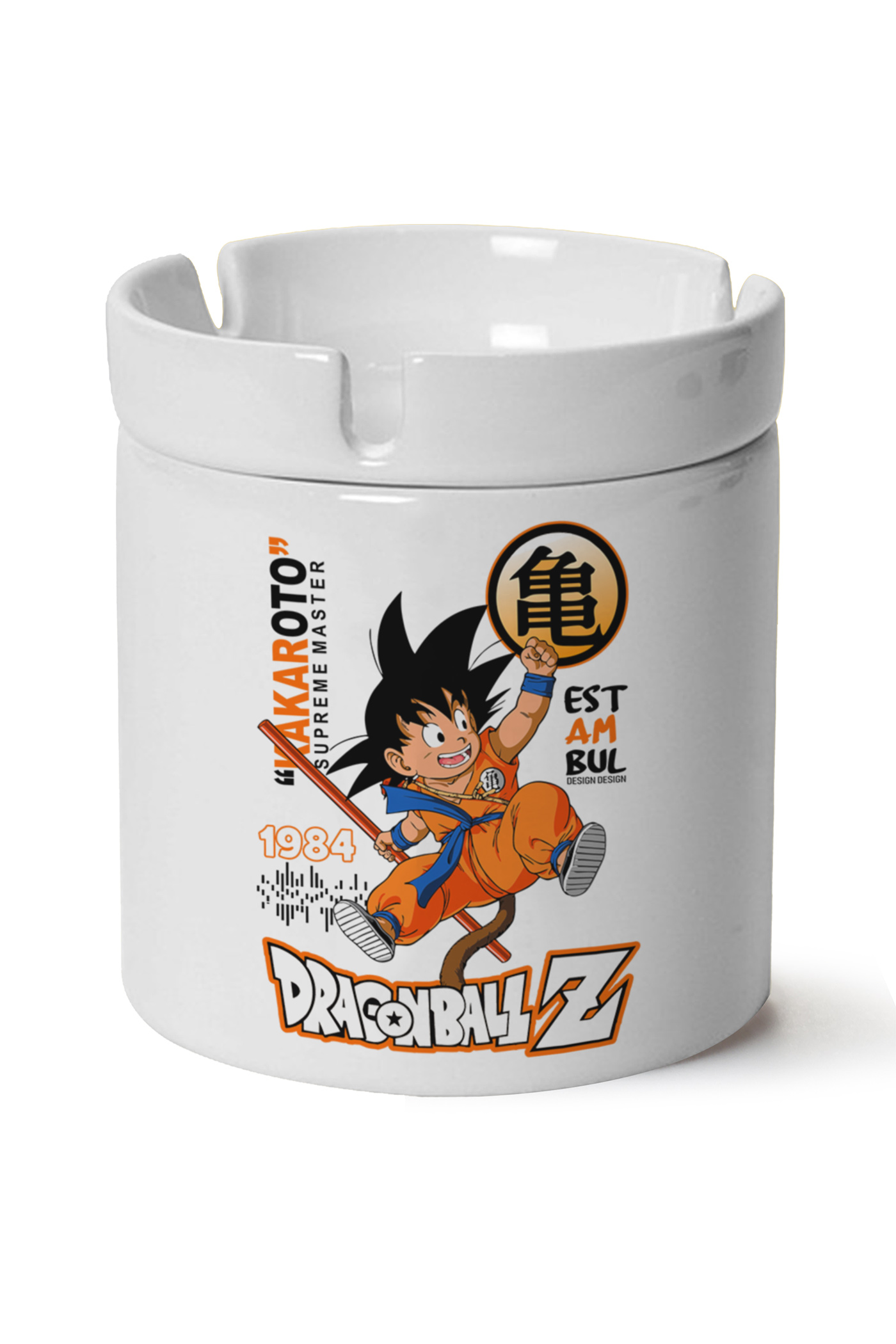 goku Baskılı Porselen At Söndür Küllük