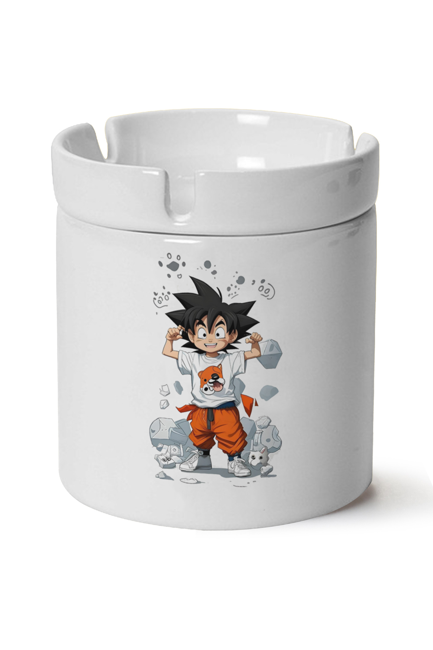 goku Baskılı Porselen At Söndür Küllük