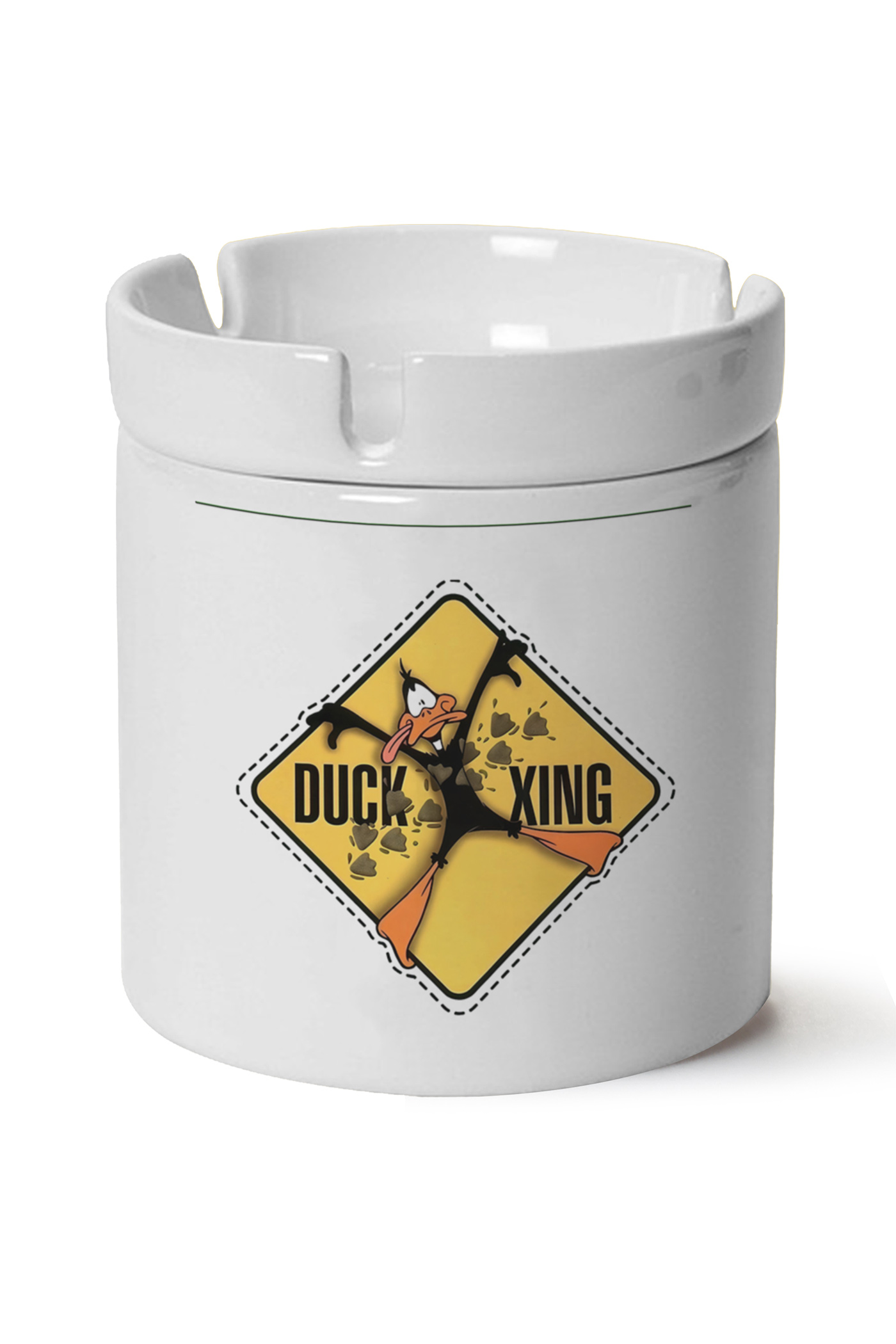 Daffy Duck Baskılı Porselen At Söndür Küllük