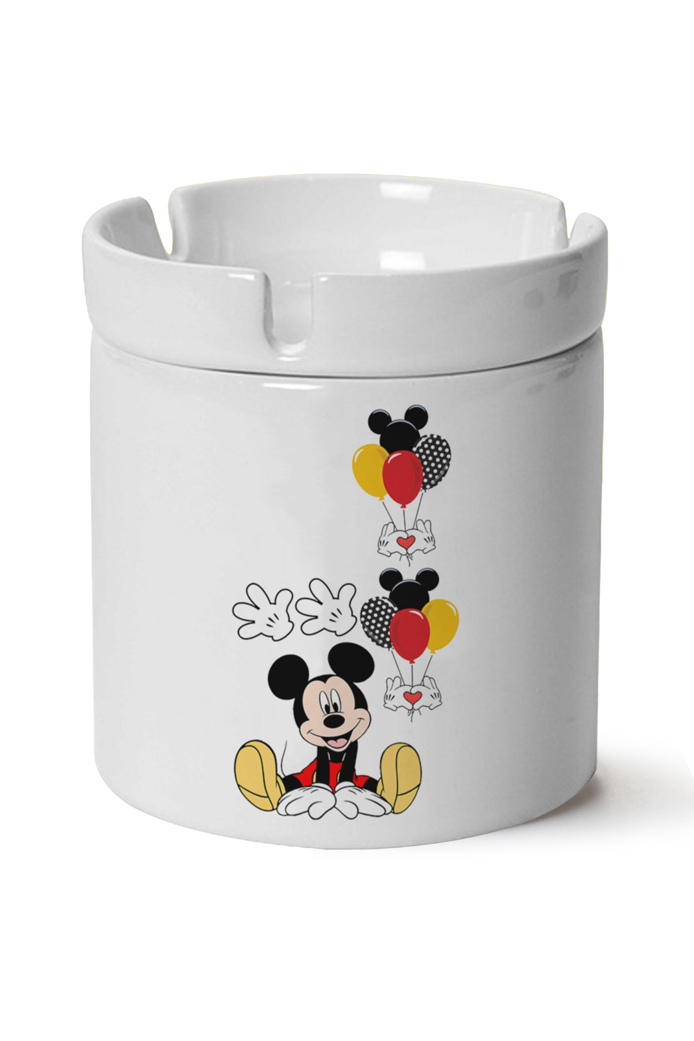 Mickey Mouse Baskılı Porselen At Söndür Küllük