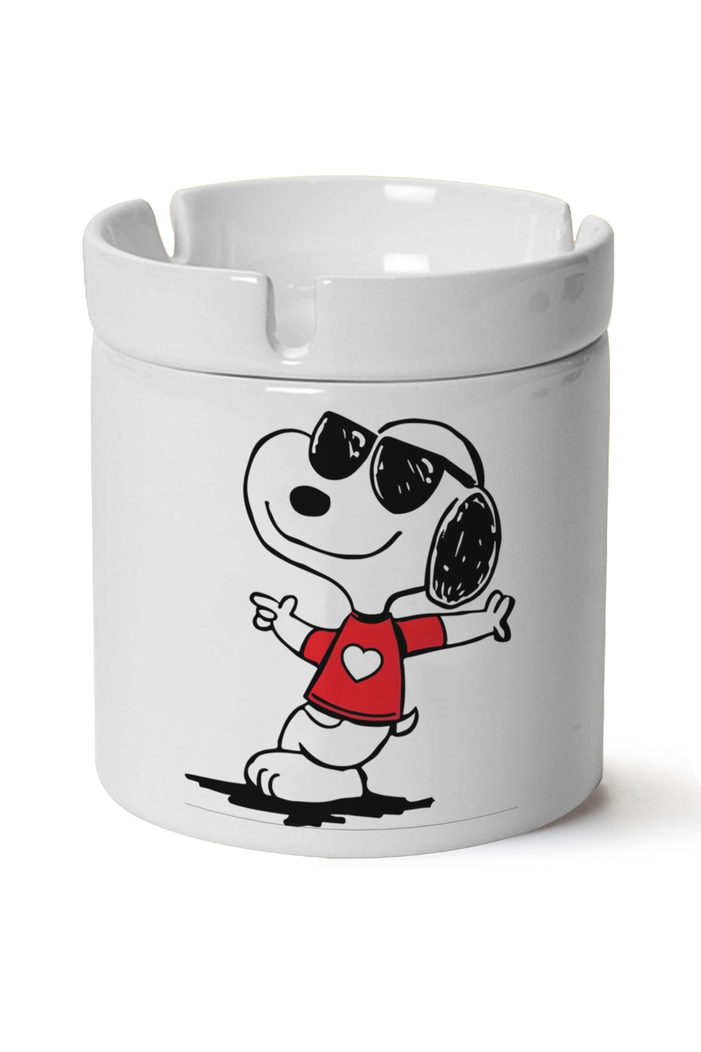 Snoopy Baskılı Porselen At Söndür Küllük