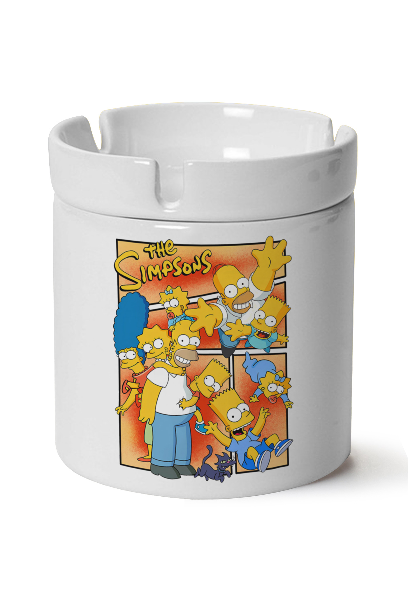 Simpsons Baskılı Porselen At Söndür Küllük