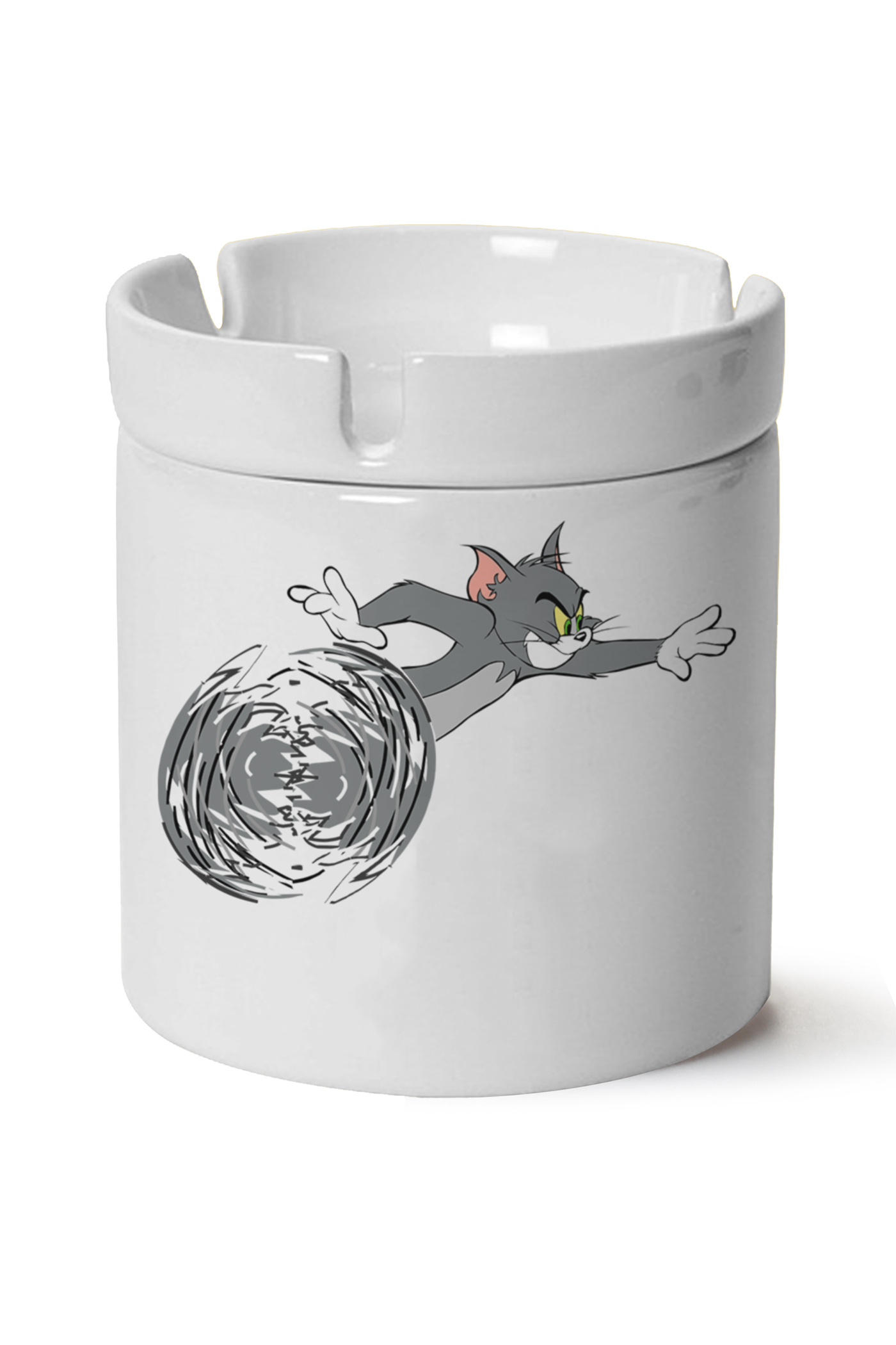 Tom Baskılı Porselen At Söndür Küllük