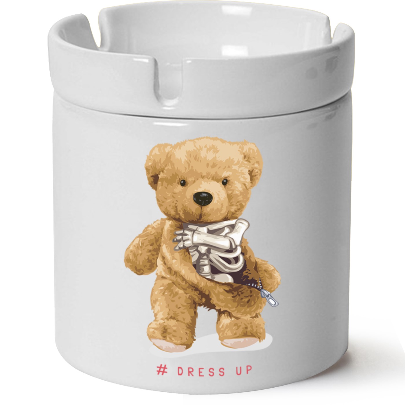 Ayıcık Baskılı Porselen At Söndür Küllük