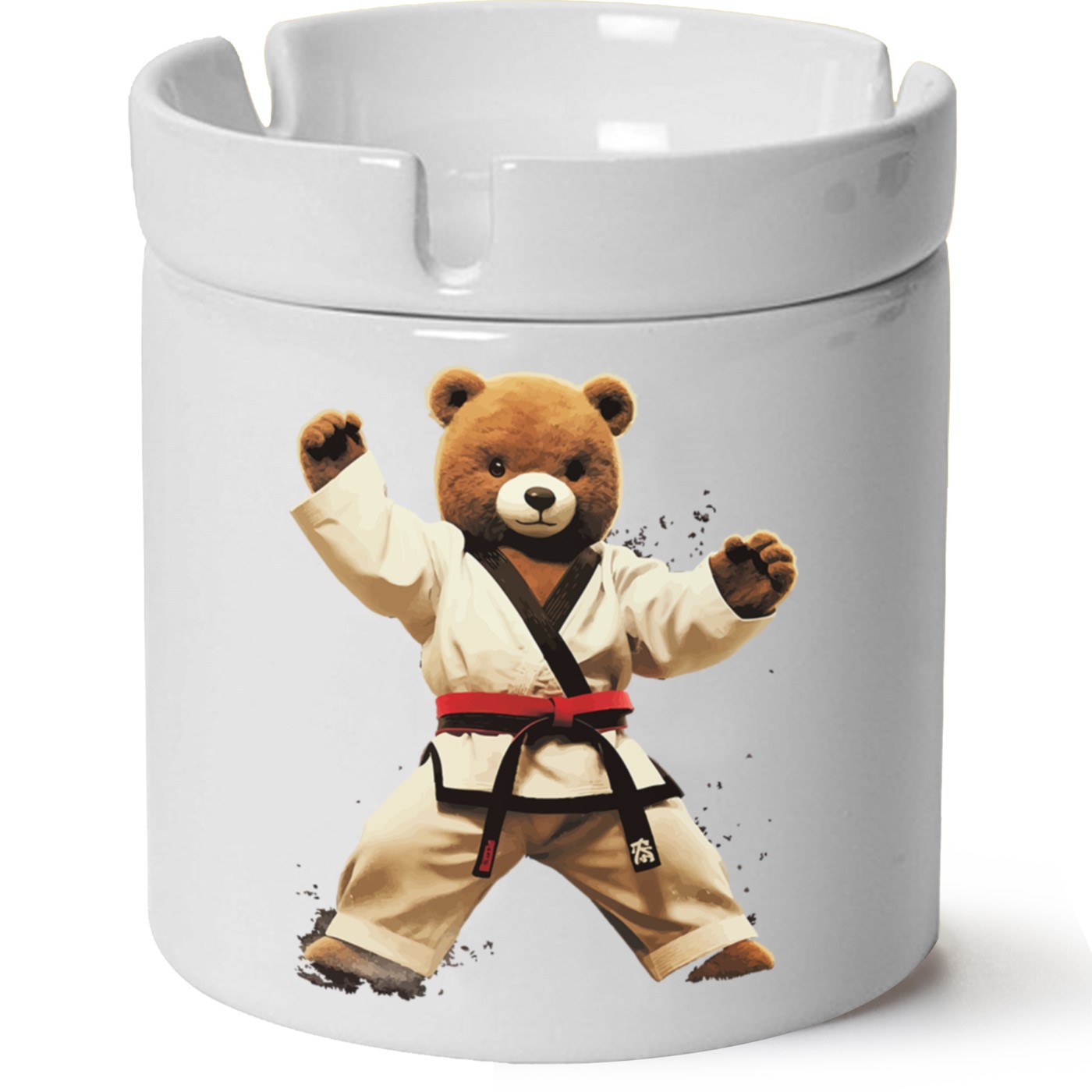 Ayıcık Baskılı Porselen At Söndür Küllük