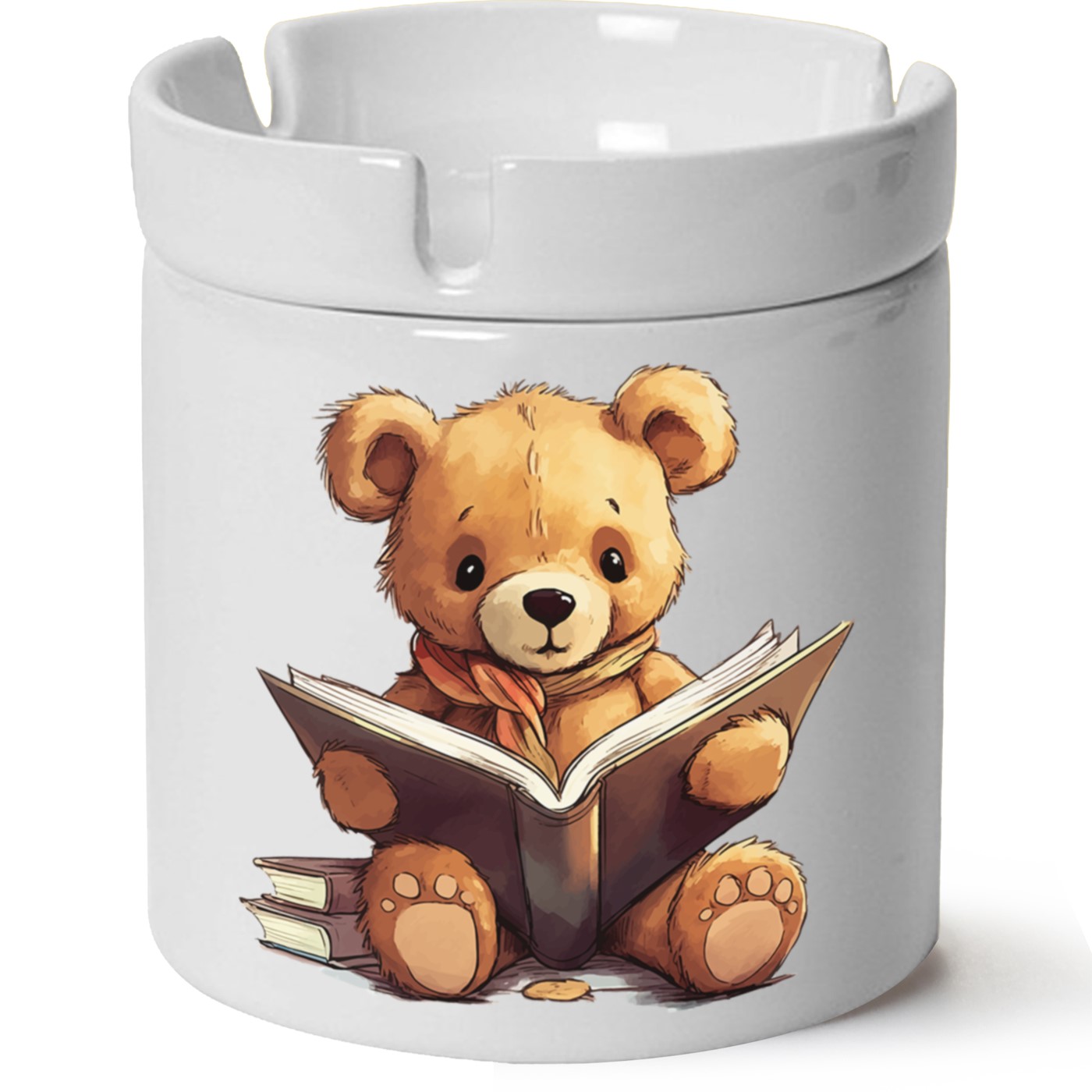 Ayıcık Baskılı Porselen At Söndür Küllük