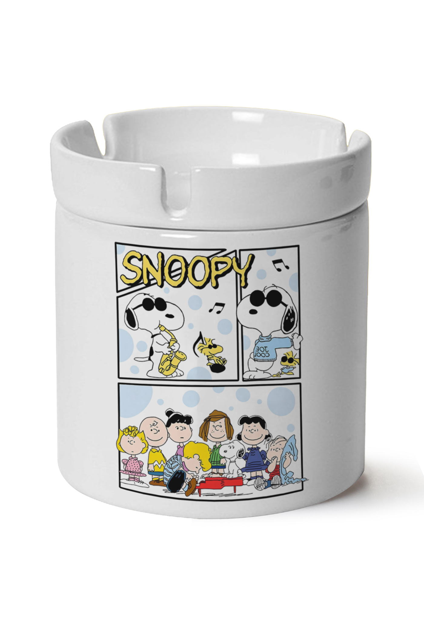 Snoopy Baskılı Porselen At Söndür Küllük