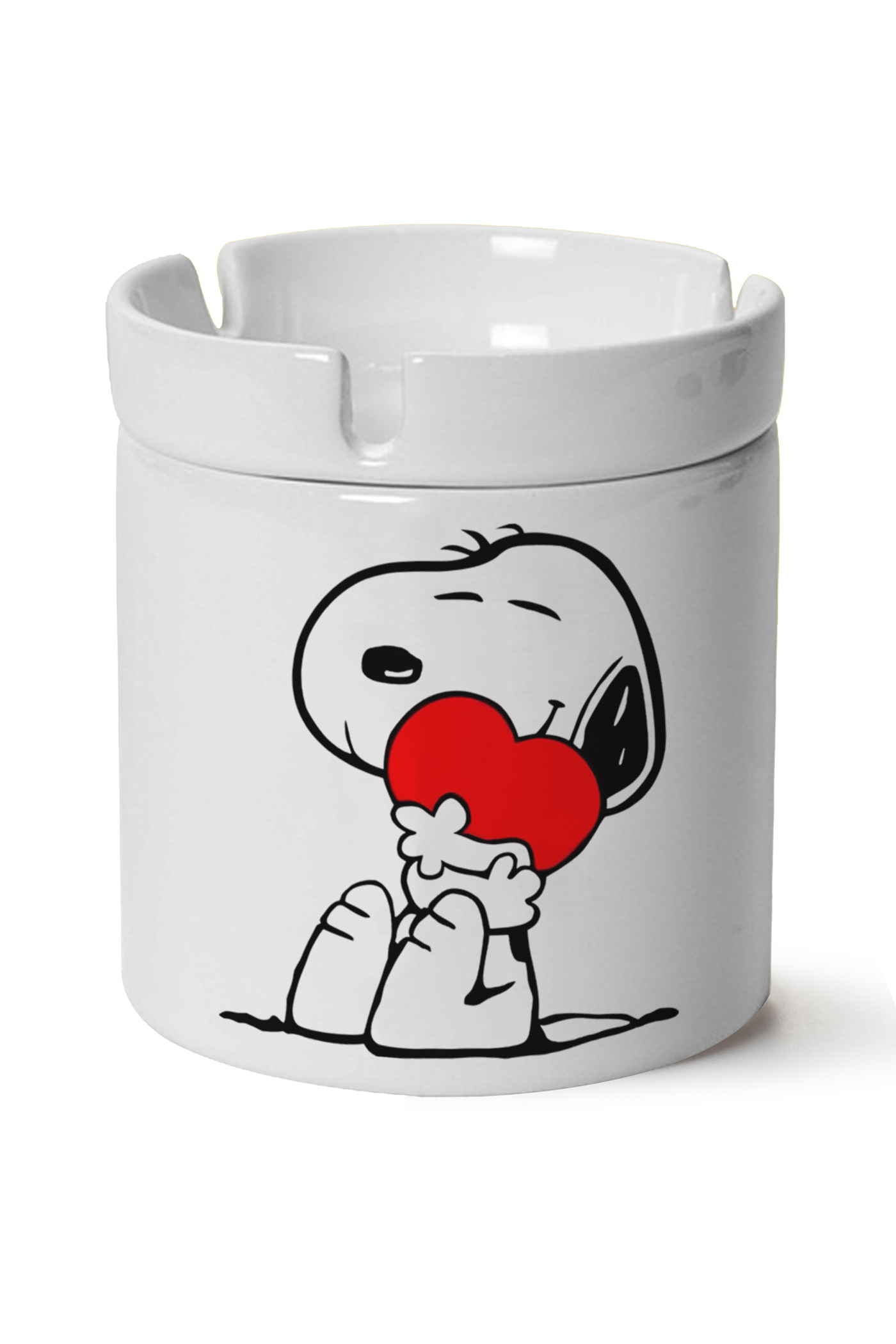 Snoopy Baskılı Porselen At Söndür Küllük