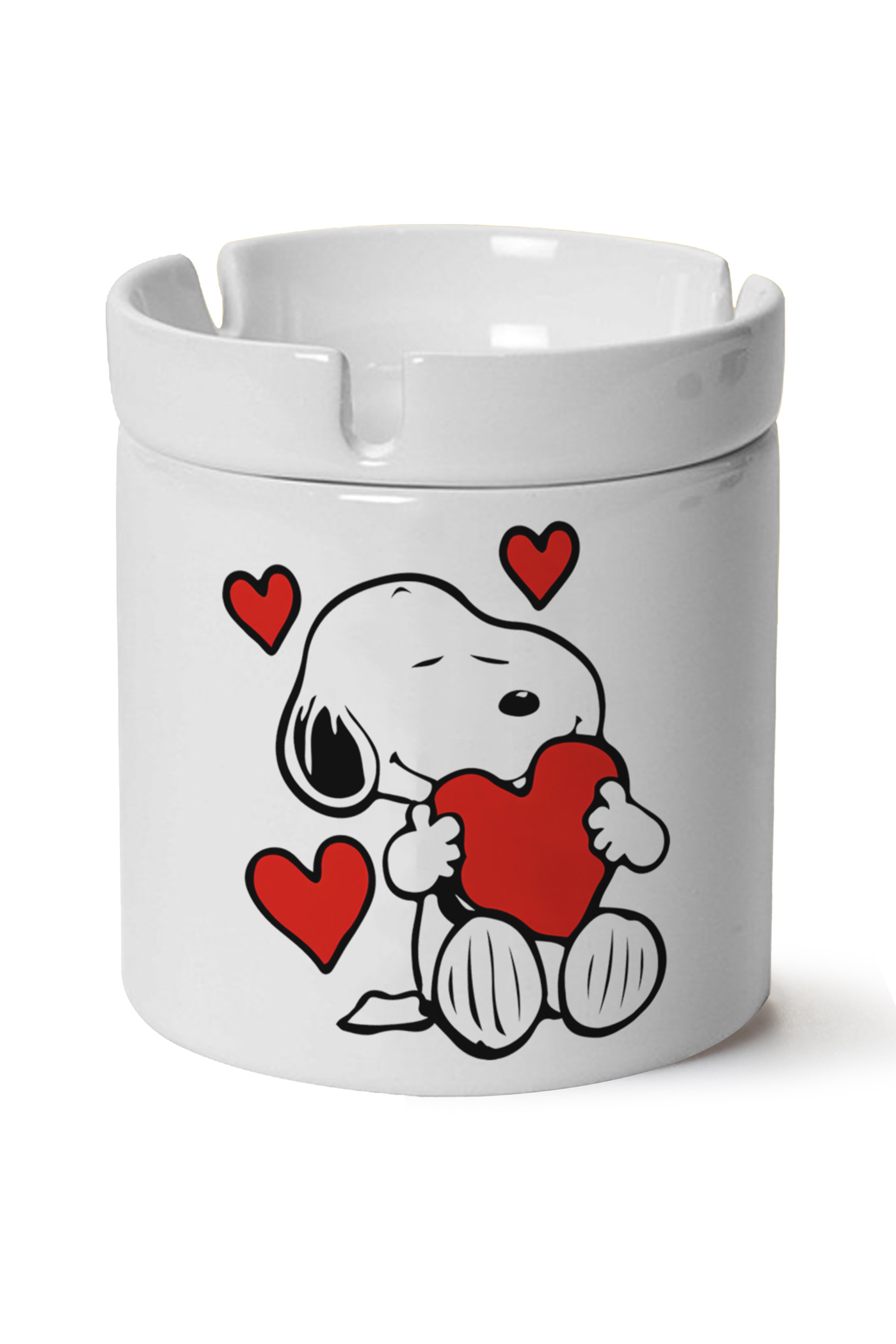 Snoopy Baskılı Porselen At Söndür Küllük