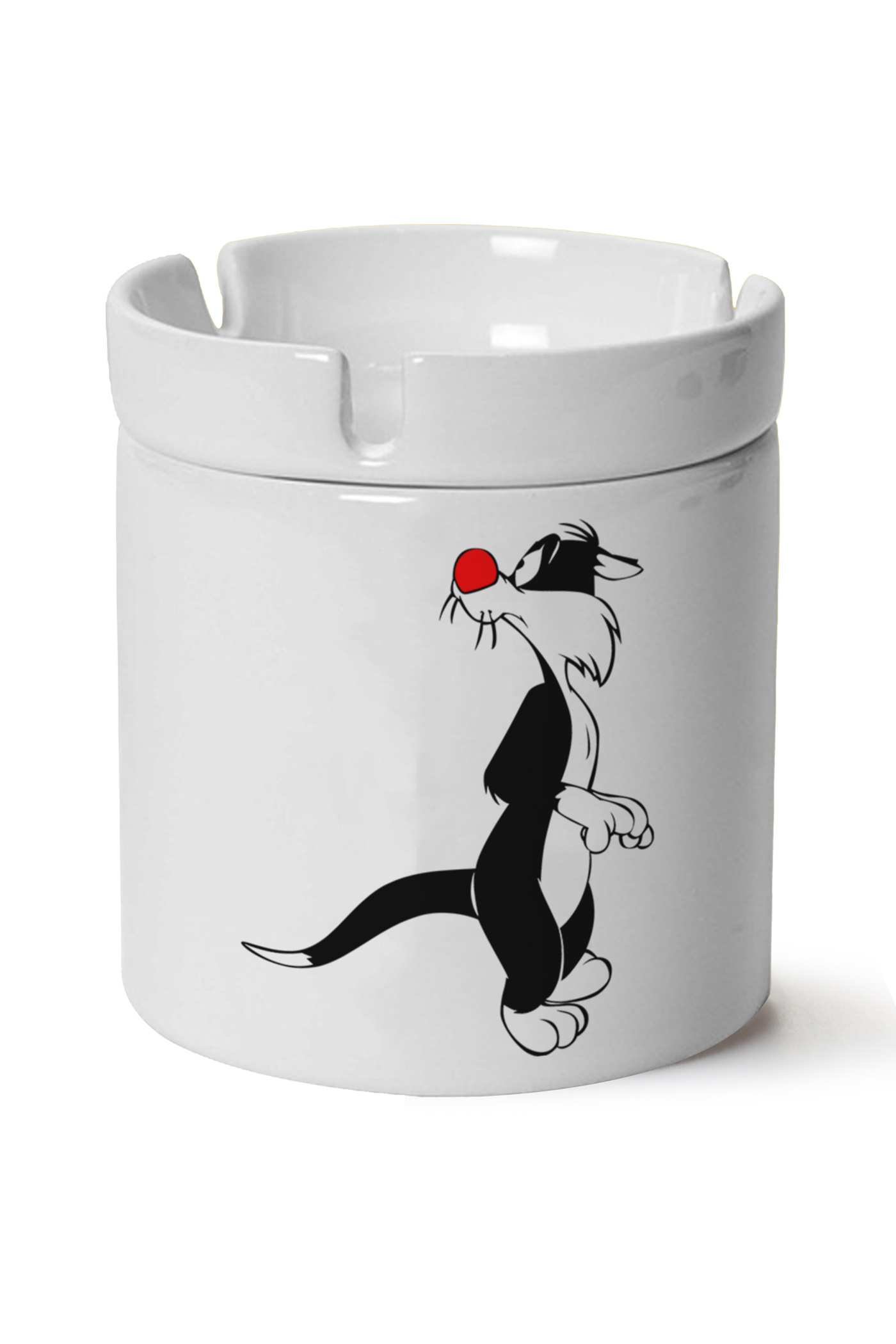 Sylvester Baskılı Porselen At Söndür Küllük