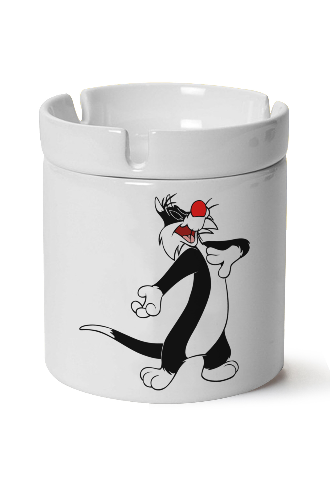 Sylvester Baskılı Porselen At Söndür Küllük