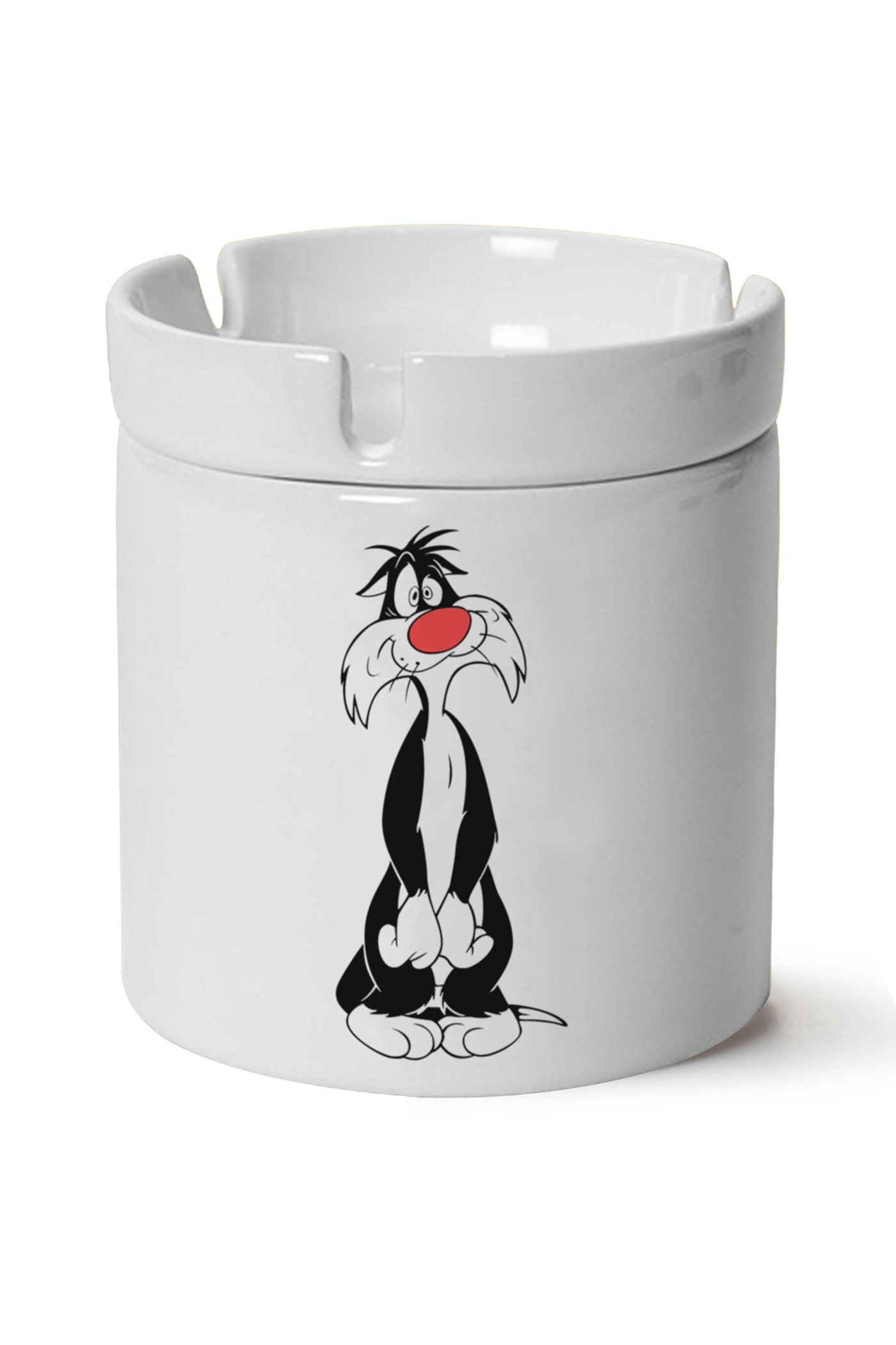 Sylvester Baskılı Porselen At Söndür Küllük