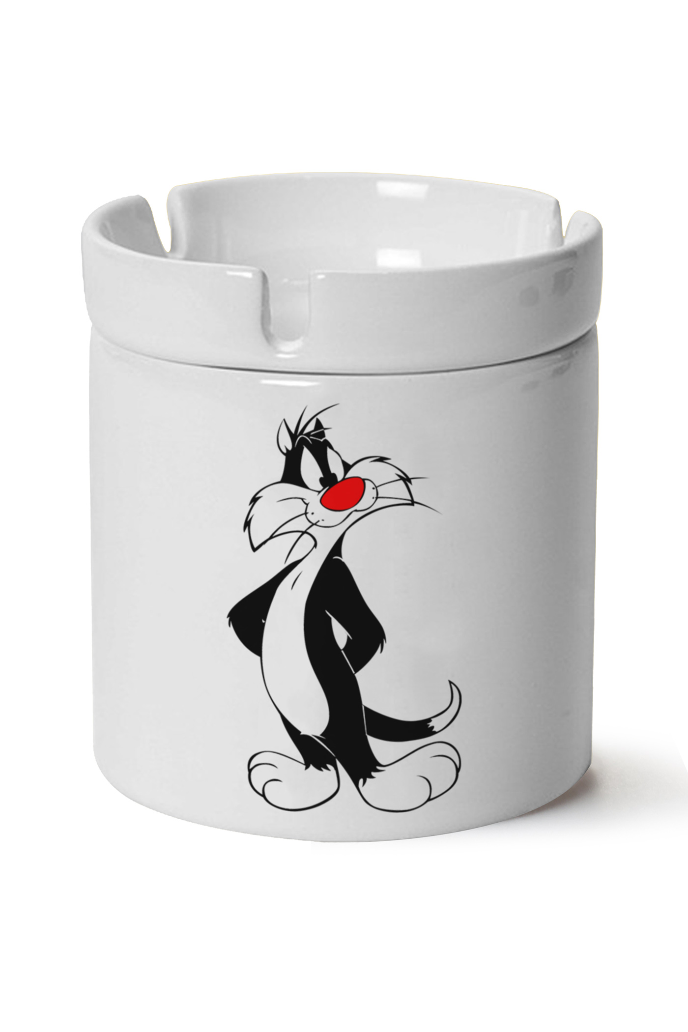 Sylvester Baskılı Porselen At Söndür Küllük