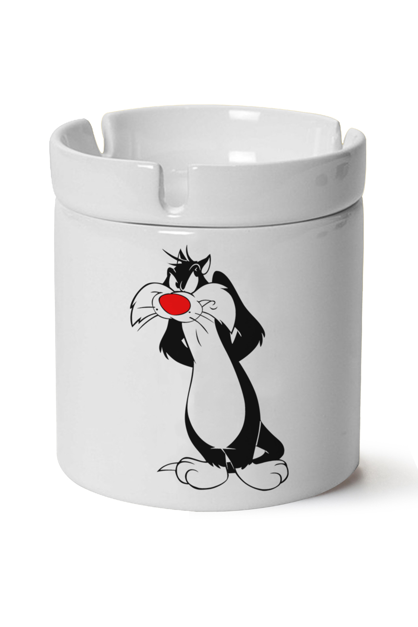 Sylvester Baskılı Porselen At Söndür Küllük