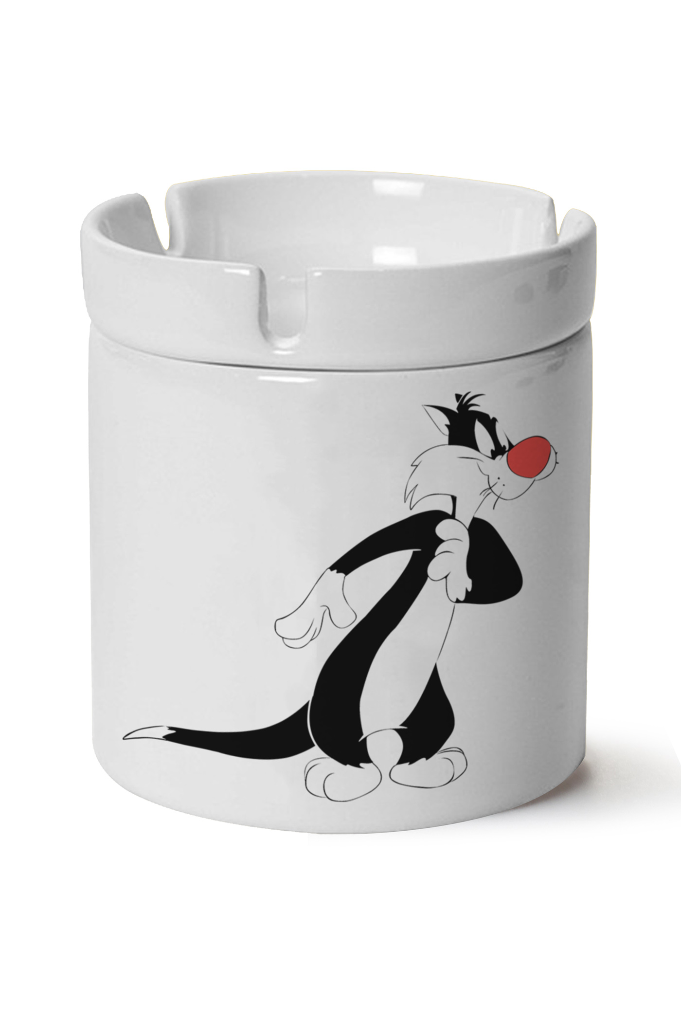 Sylvester Baskılı Porselen At Söndür Küllük