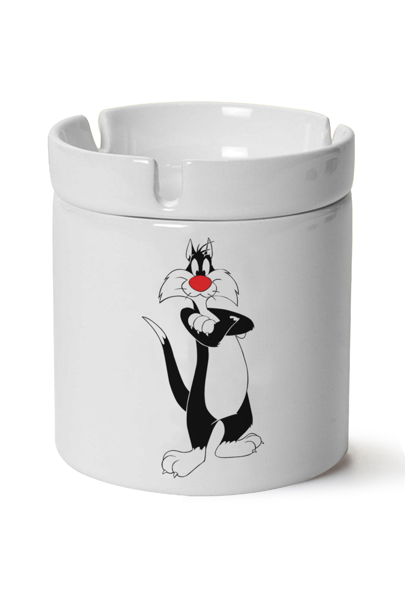 Sylvester Baskılı Porselen At Söndür Küllük