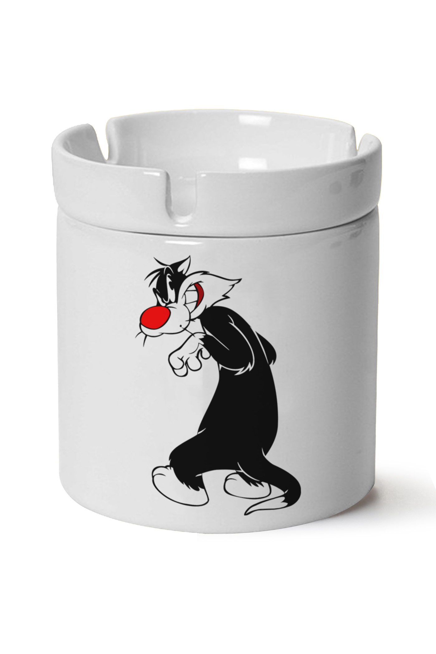 Sylvester Baskılı Porselen At Söndür Küllük