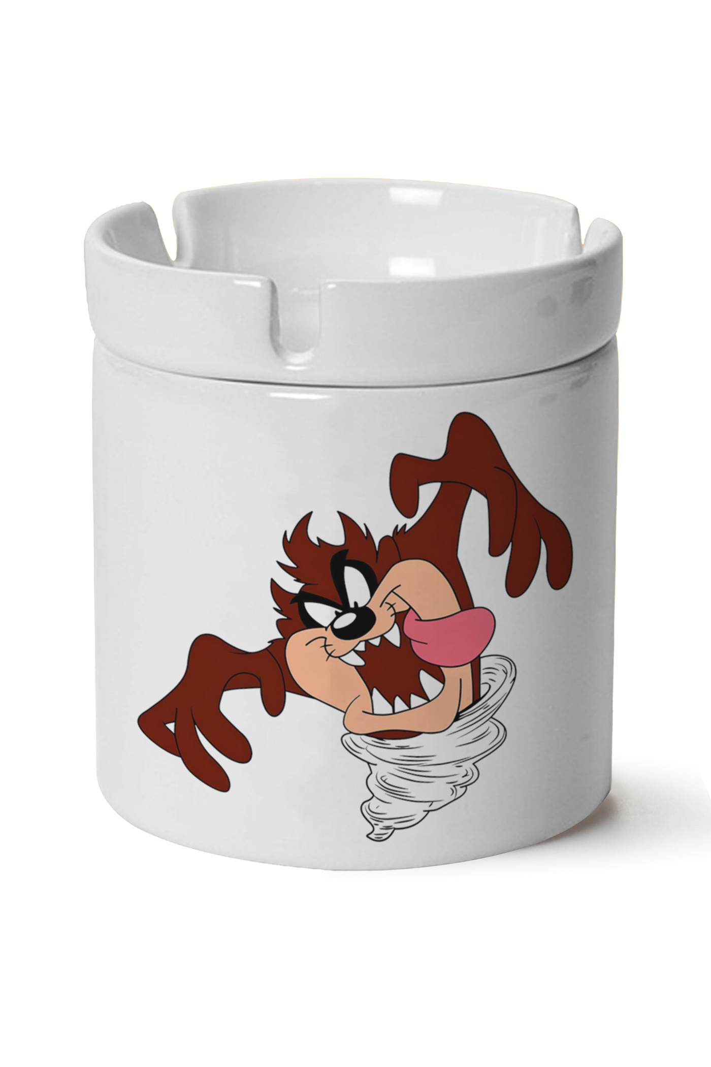 Tazmanya Canavarı Baskılı Porselen At Söndür Küllük