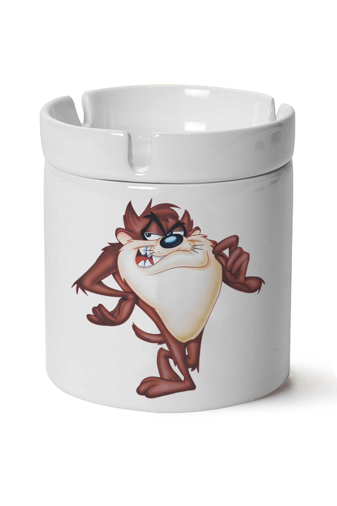 Tazmanya Canavarı Baskılı Porselen At Söndür Küllük