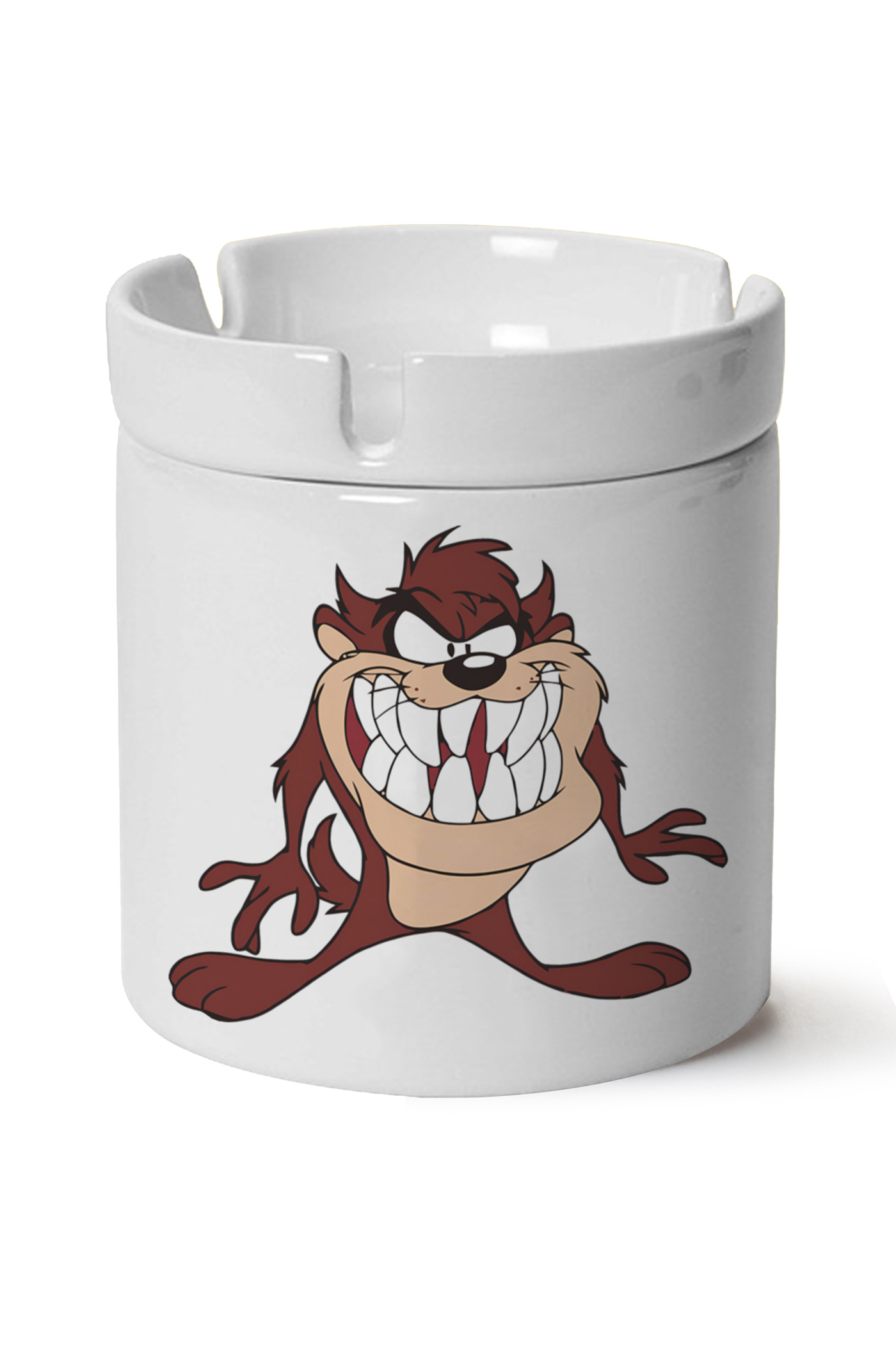 Tazmanya Canavarı Baskılı Porselen At Söndür Küllük