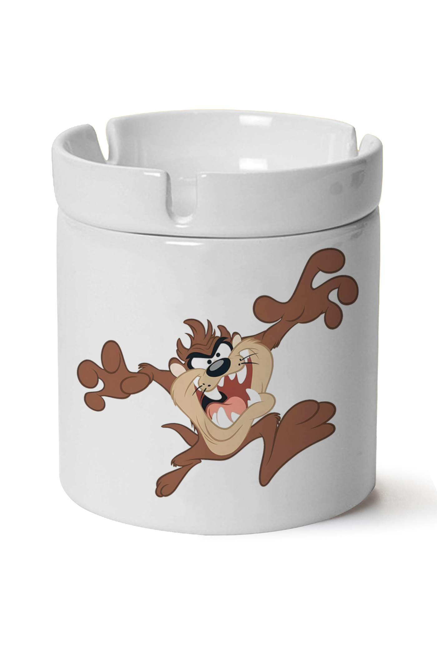 Tazmanya Canavarı Baskılı Porselen At Söndür Küllük