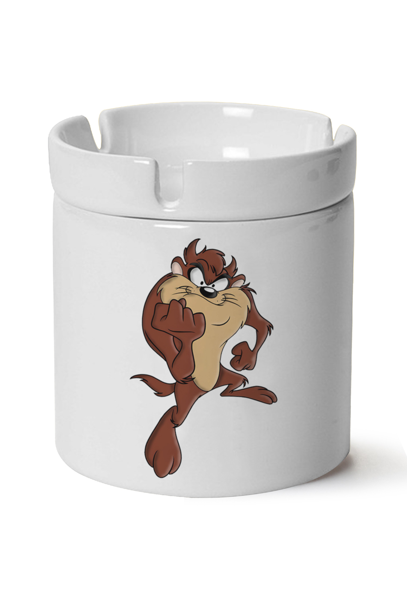 Tazmanya Canavarı Baskılı Porselen At Söndür Küllük