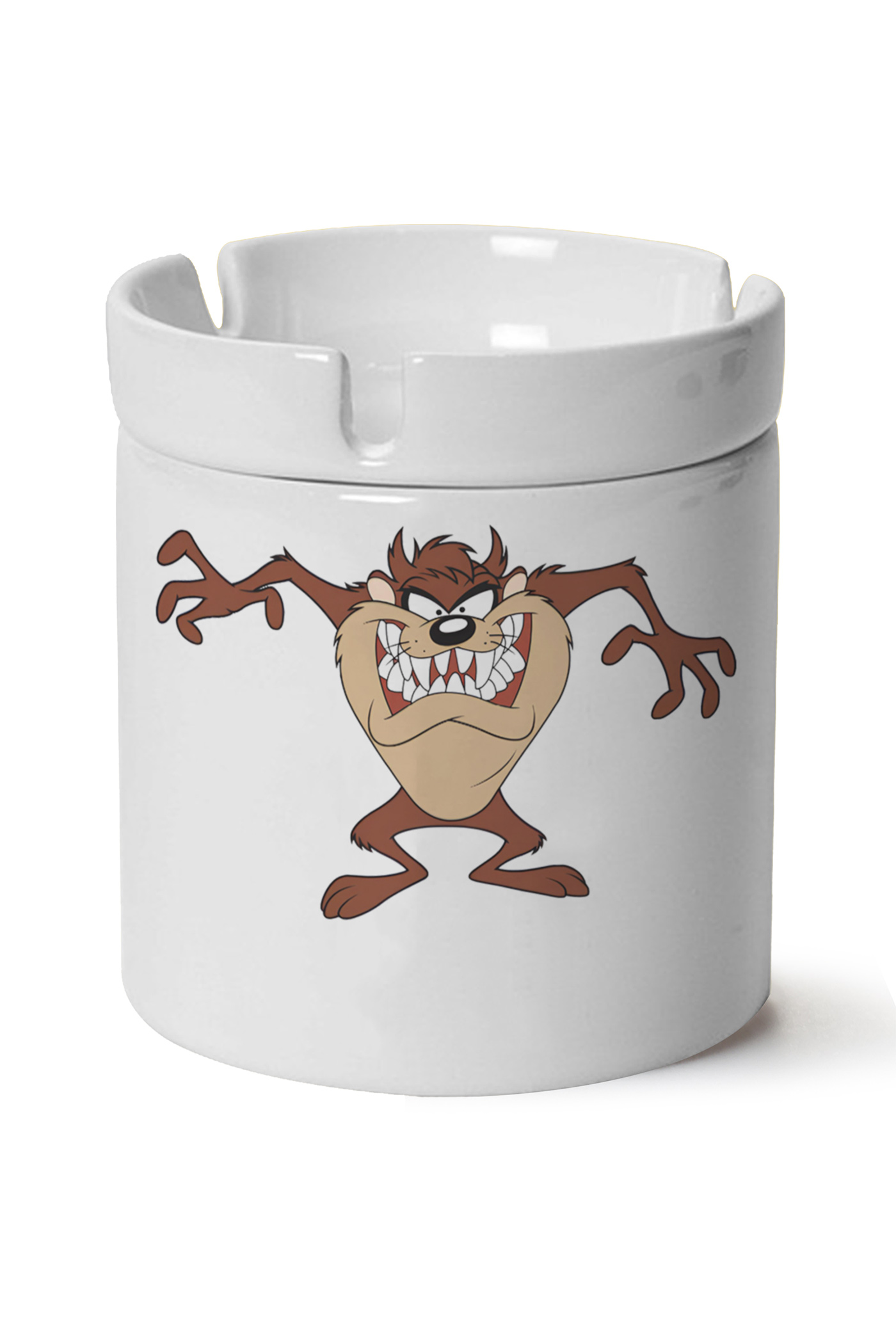 Tazmanya Canavarı Baskılı Porselen At Söndür Küllük