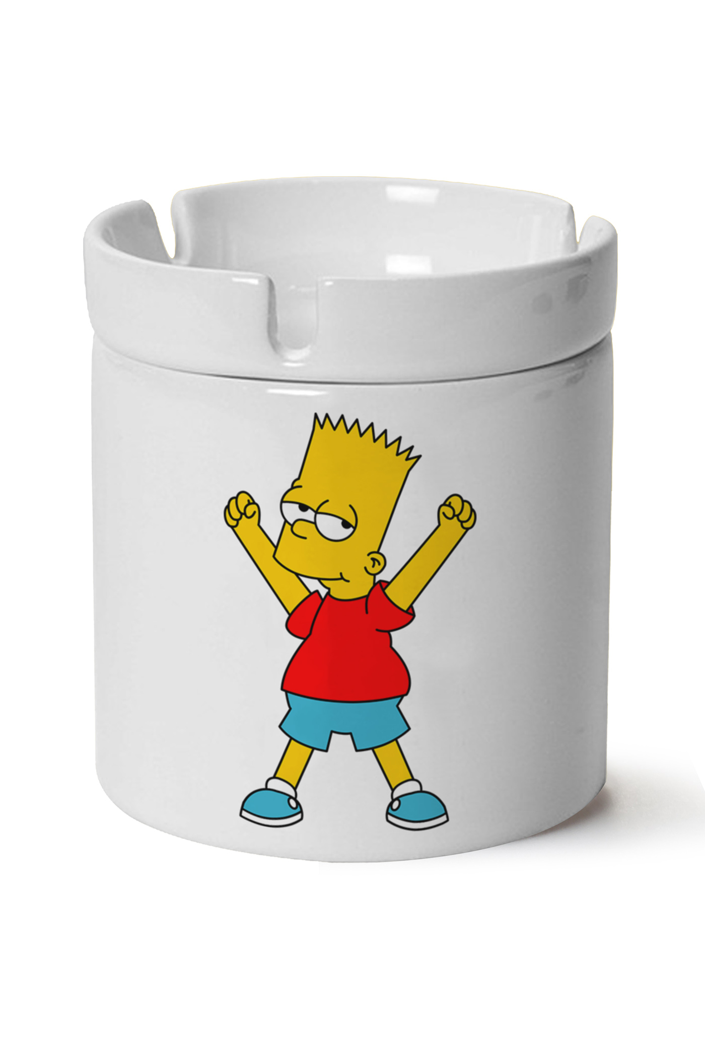 Simpsons Baskılı Porselen At Söndür Küllük