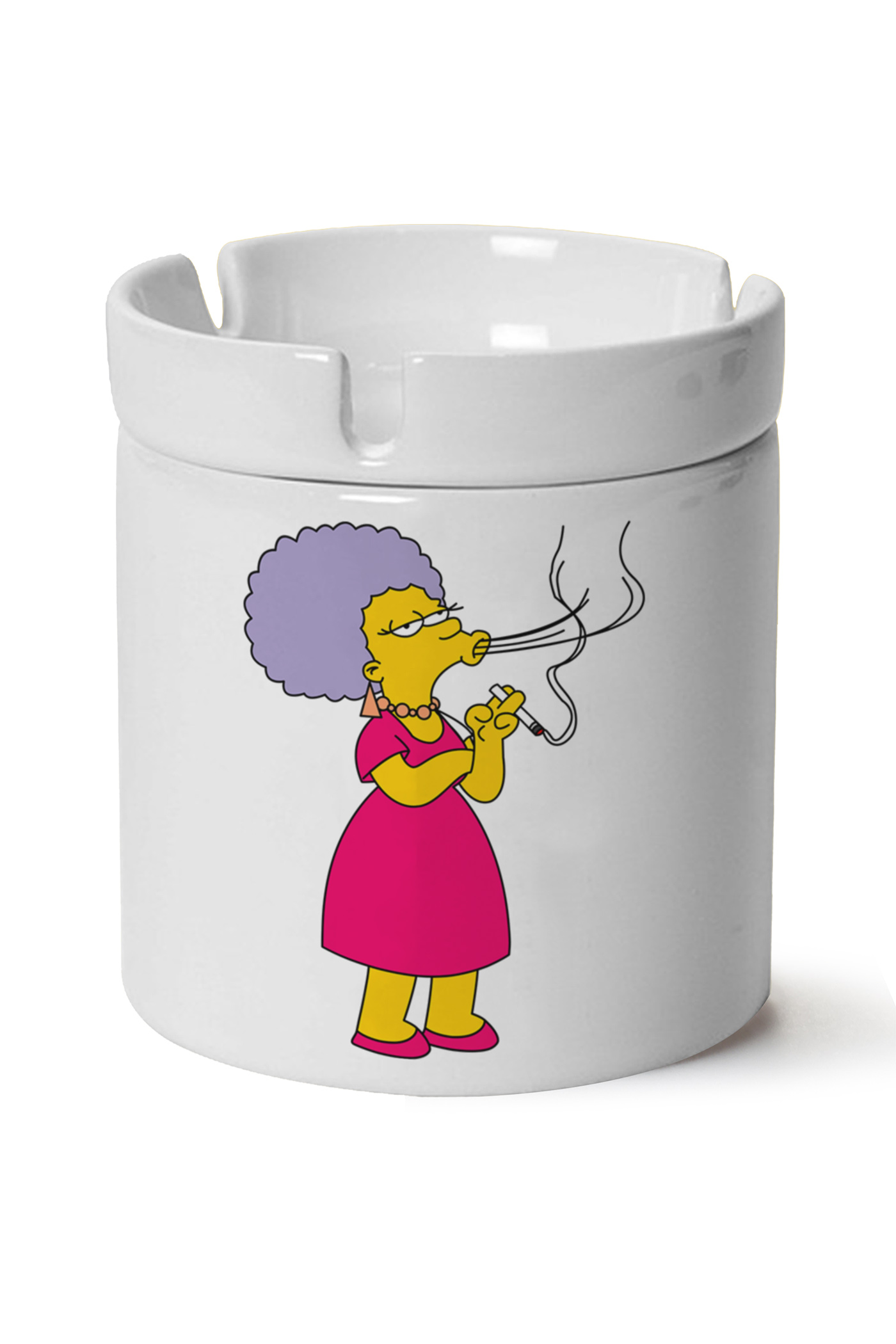 Simpsons Baskılı Porselen At Söndür Küllük