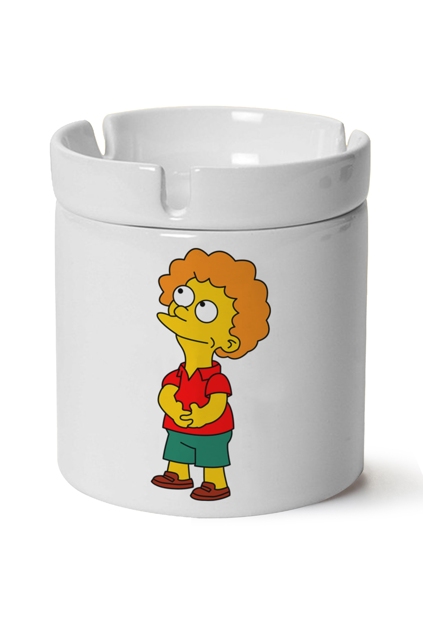 Simpsons Baskılı Porselen At Söndür Küllük