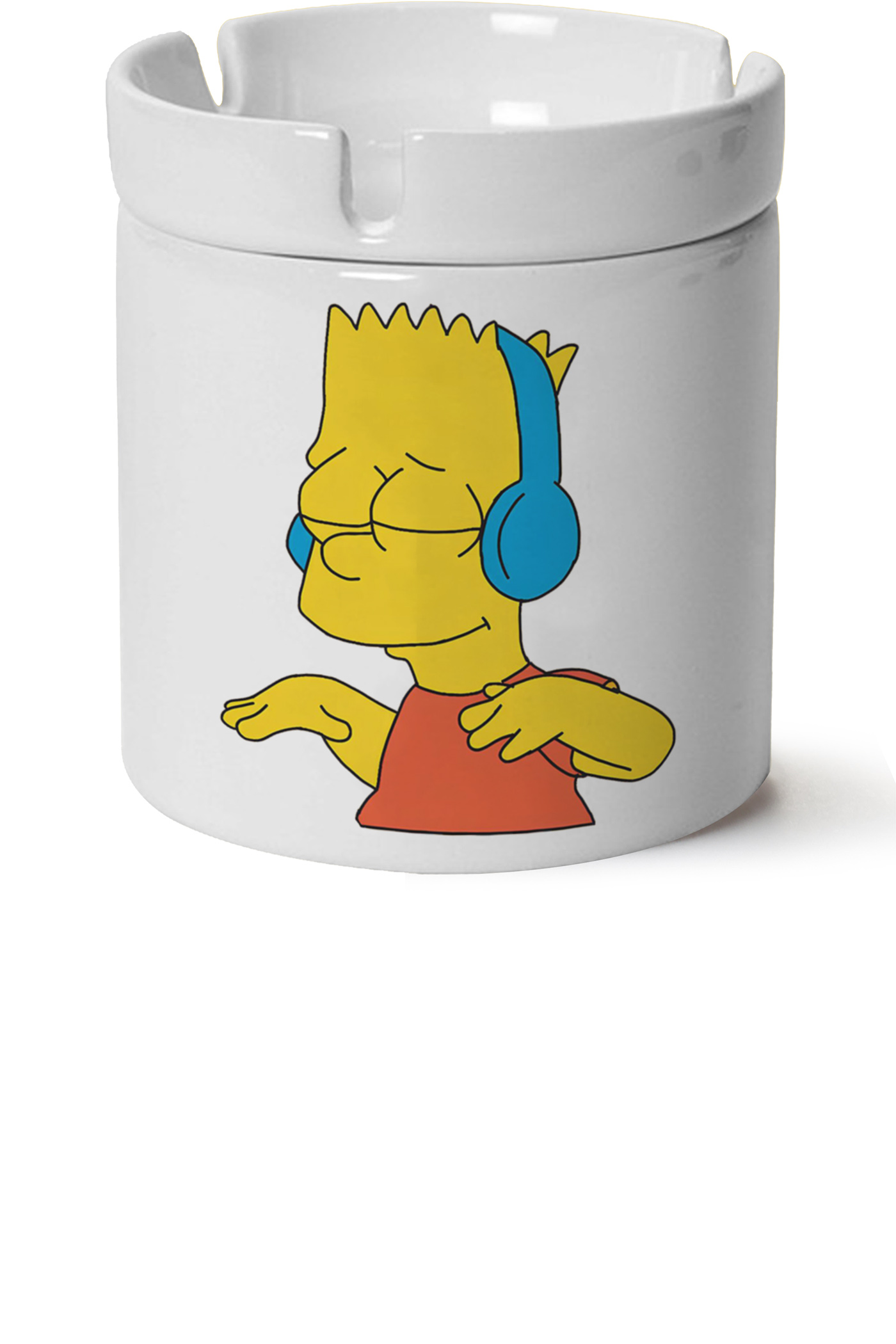 Simpsons Baskılı Porselen At Söndür Küllük