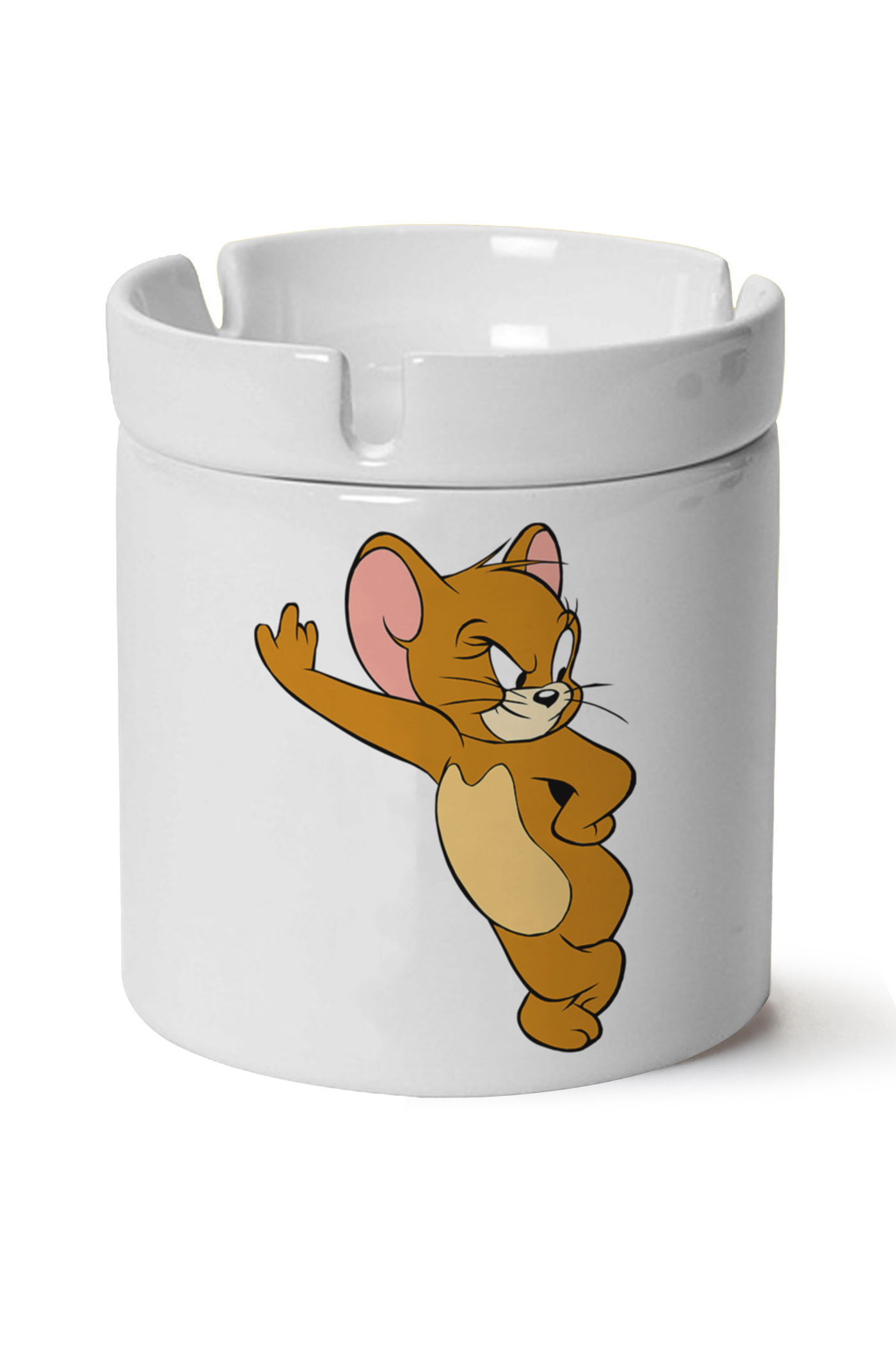 Jerry Baskılı Porselen At Söndür Küllük