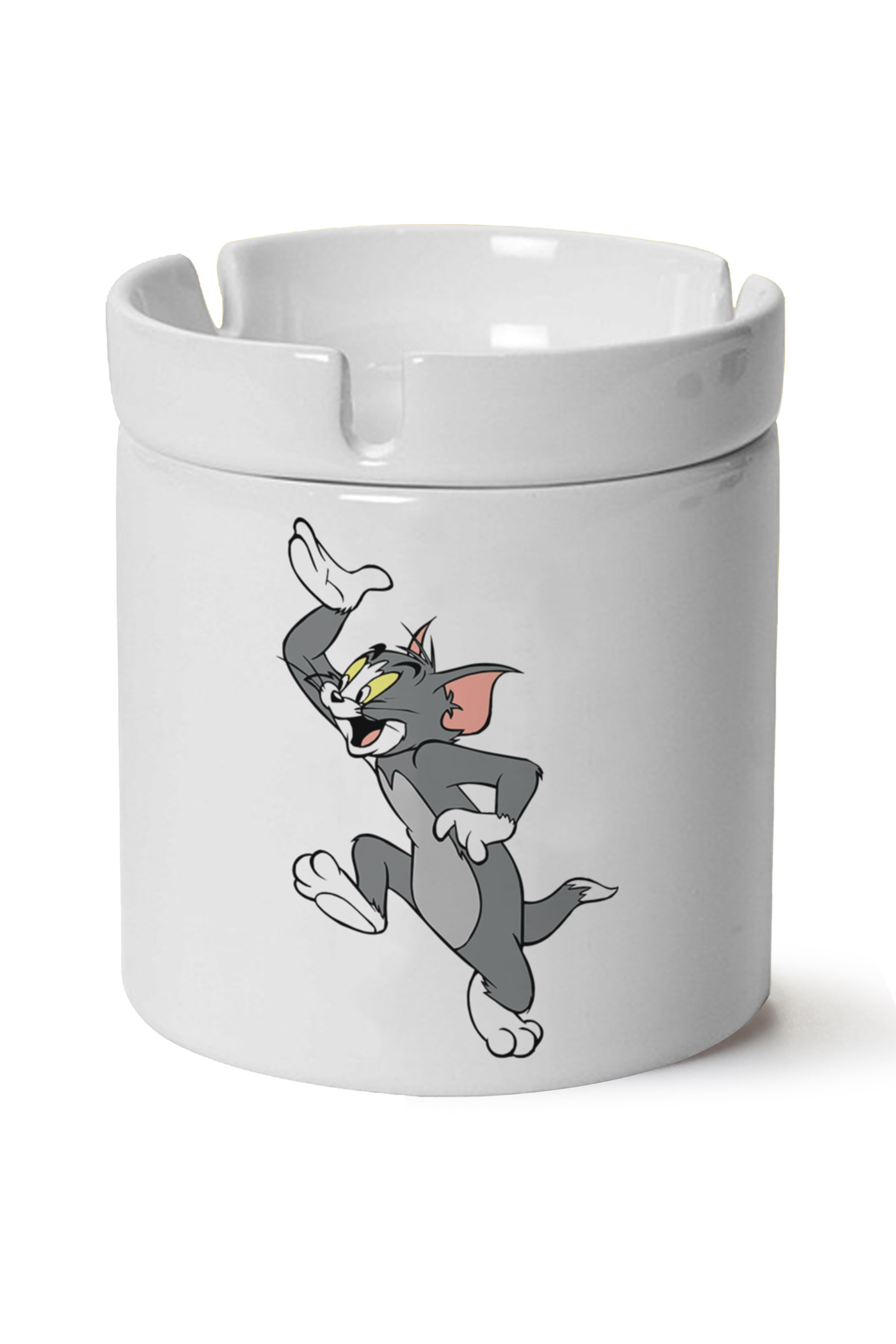 Tom Baskılı Porselen At Söndür Küllük