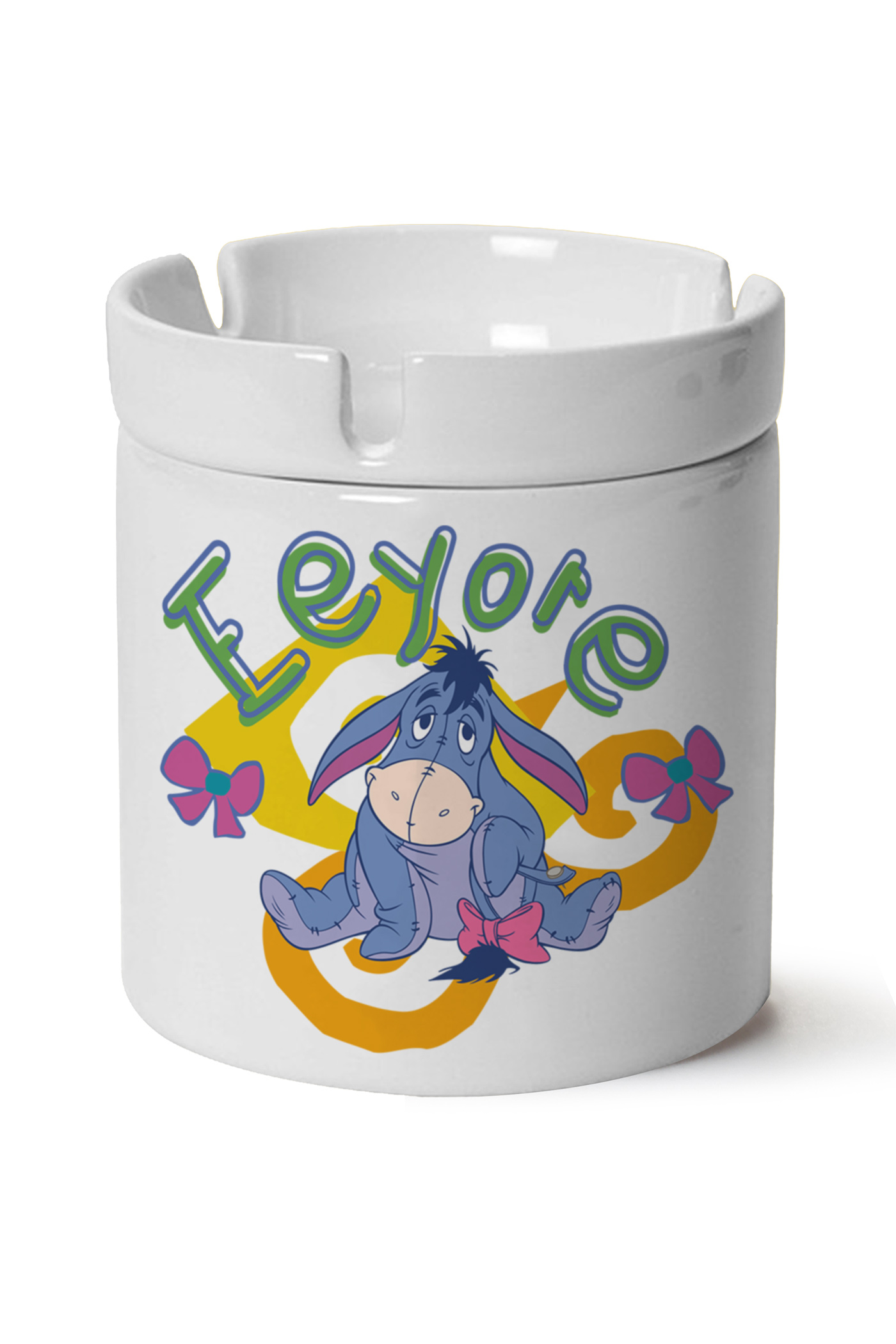 Eeyore Baskılı Porselen At Söndür Küllük