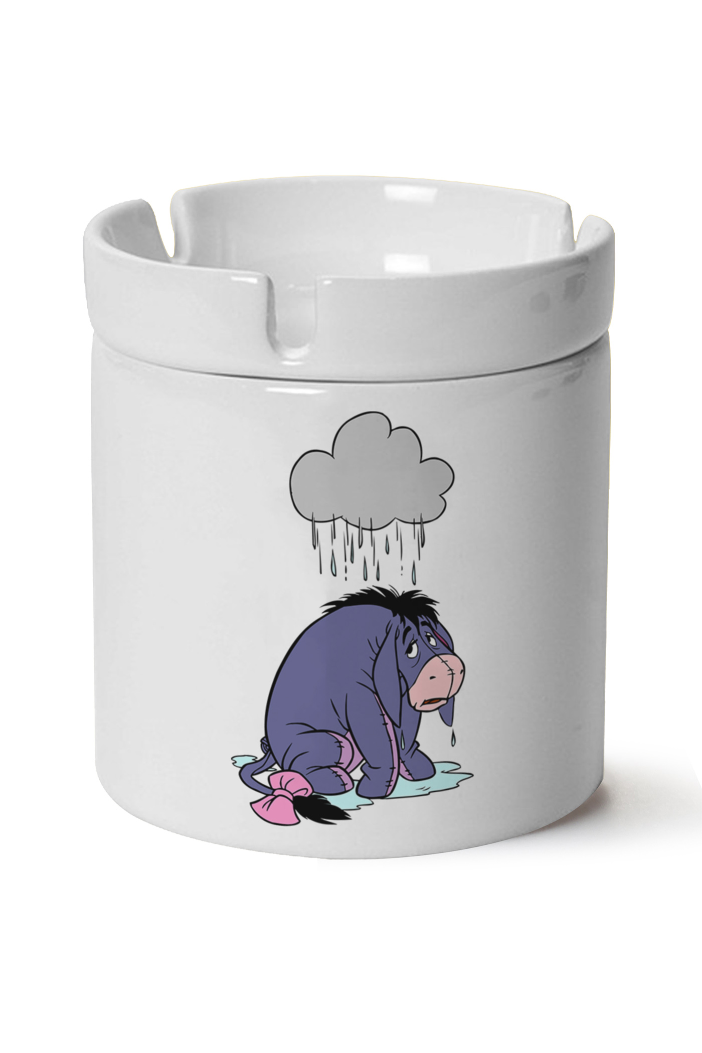 Eeyore Baskılı Porselen At Söndür Küllük