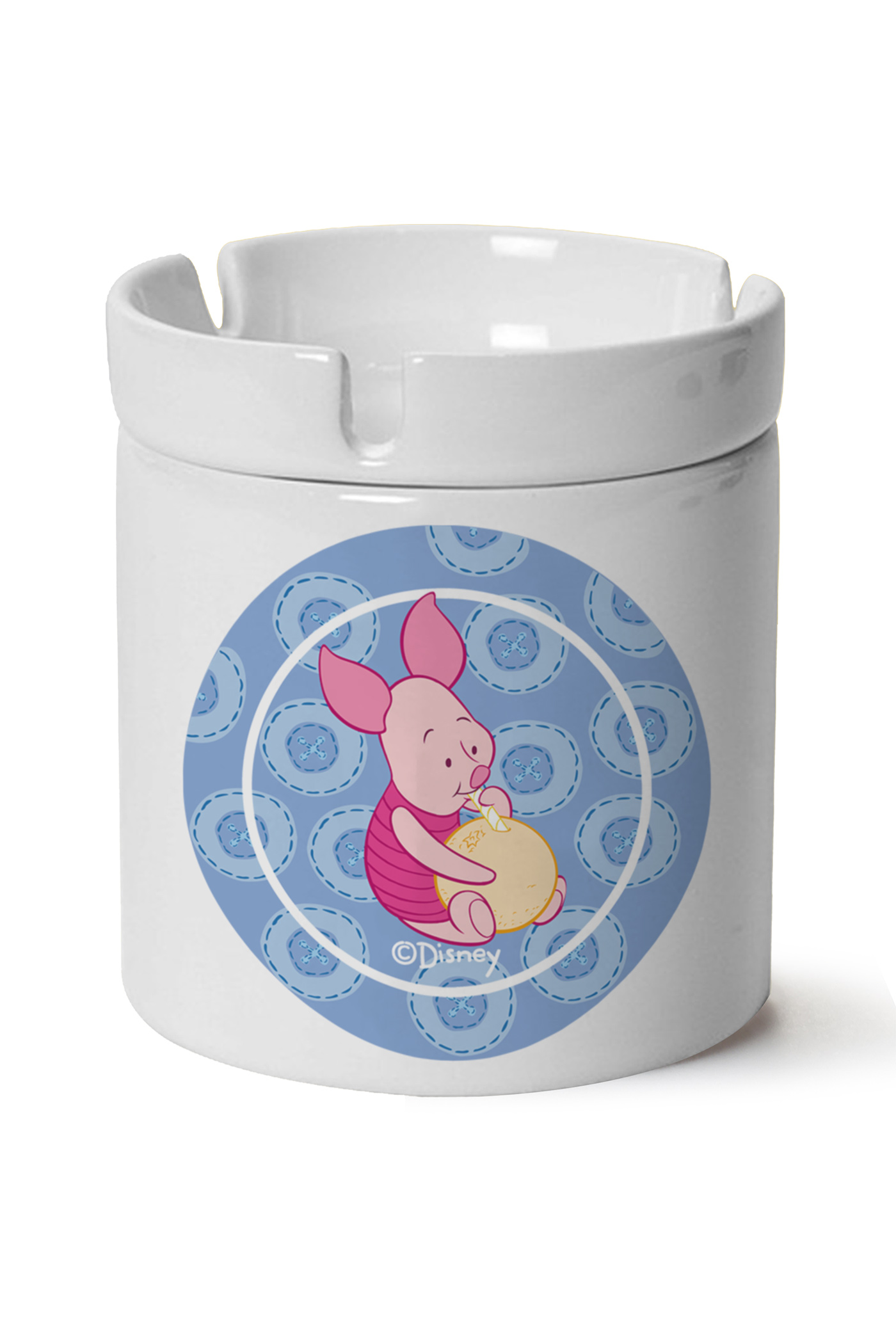 Piglet Baskılı Porselen At Söndür Küllük