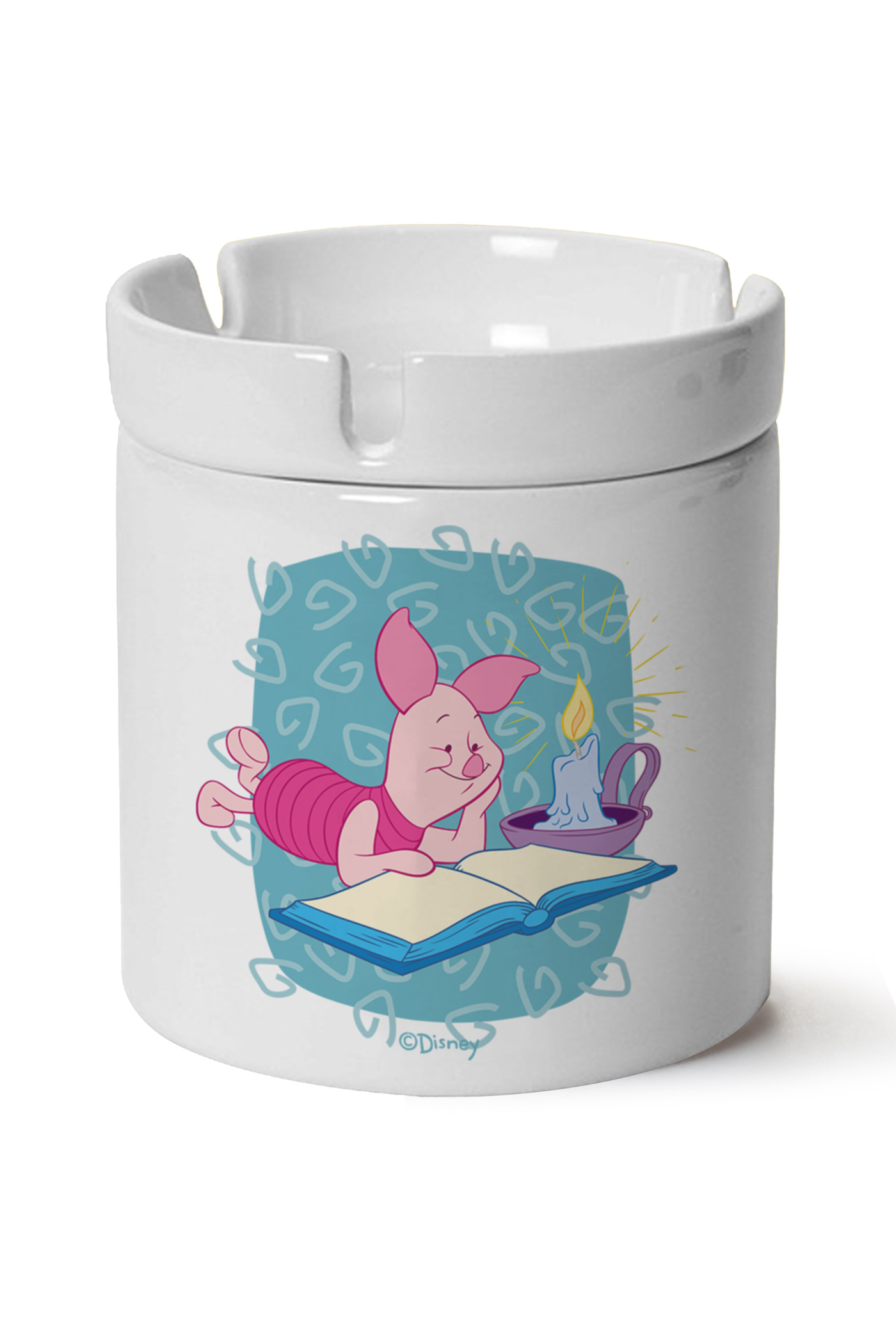 Piglet Baskılı Porselen At Söndür Küllük