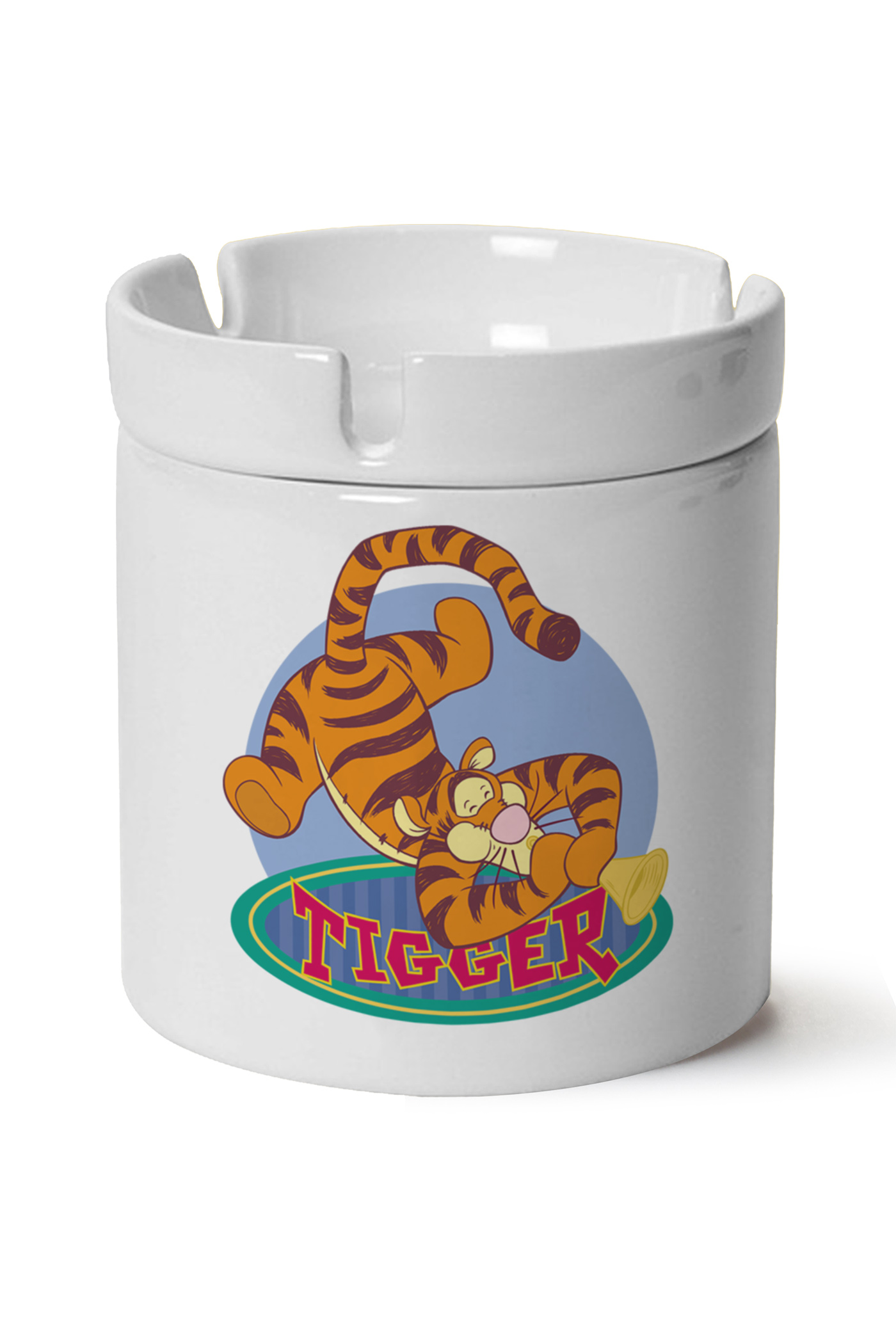 Tigger Baskılı Porselen At Söndür Küllük