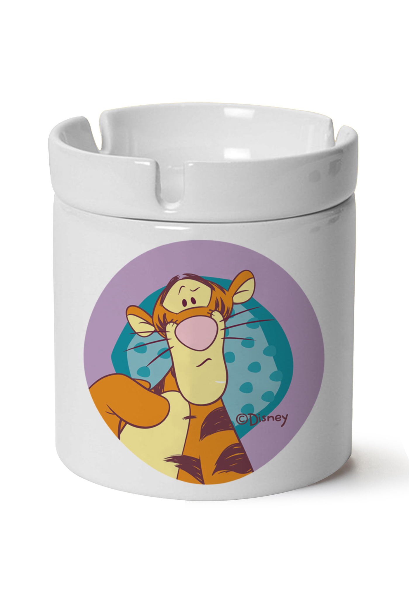 Tigger Baskılı Porselen At Söndür Küllük