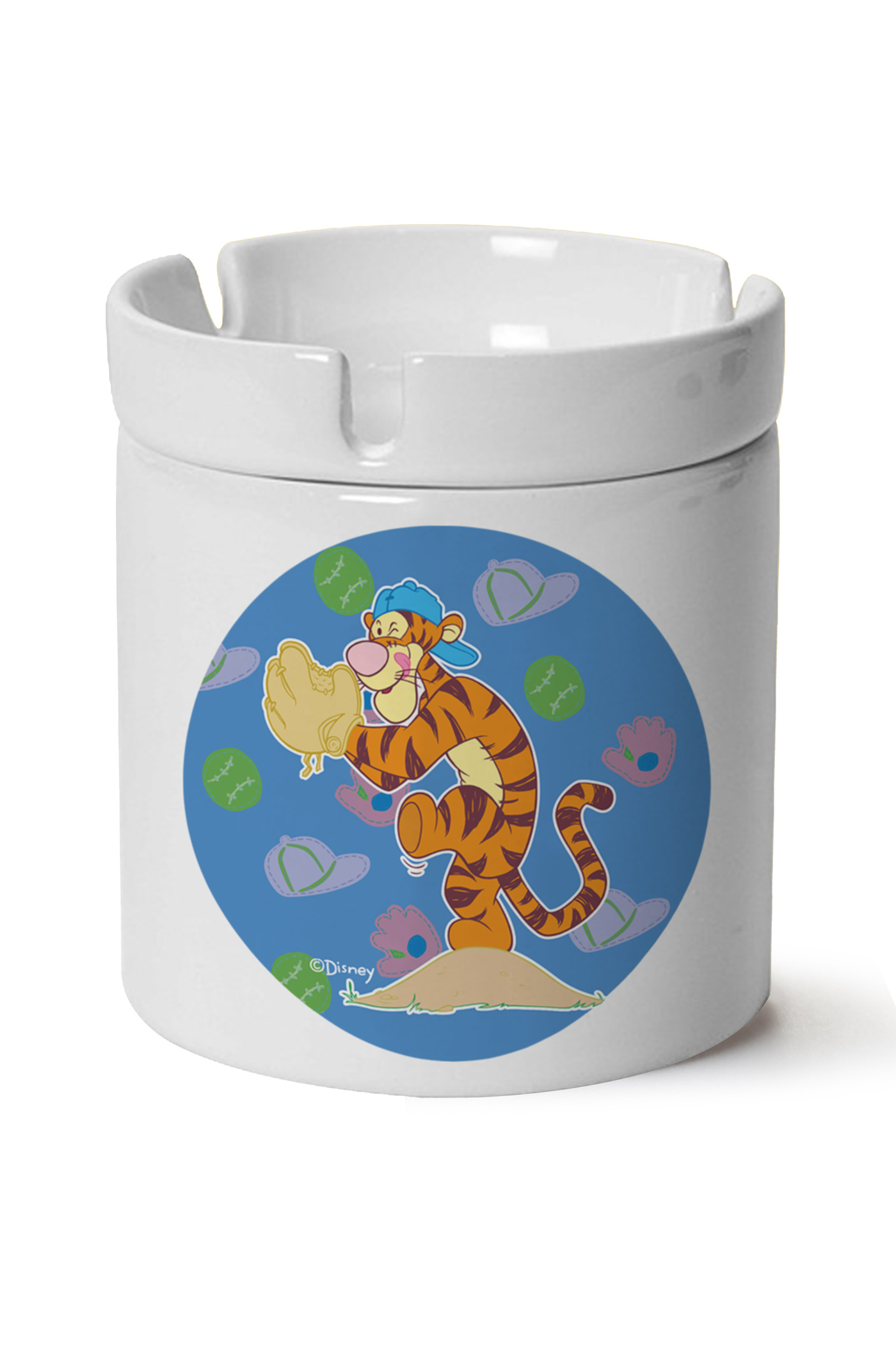 Tigger Baskılı Porselen At Söndür Küllük