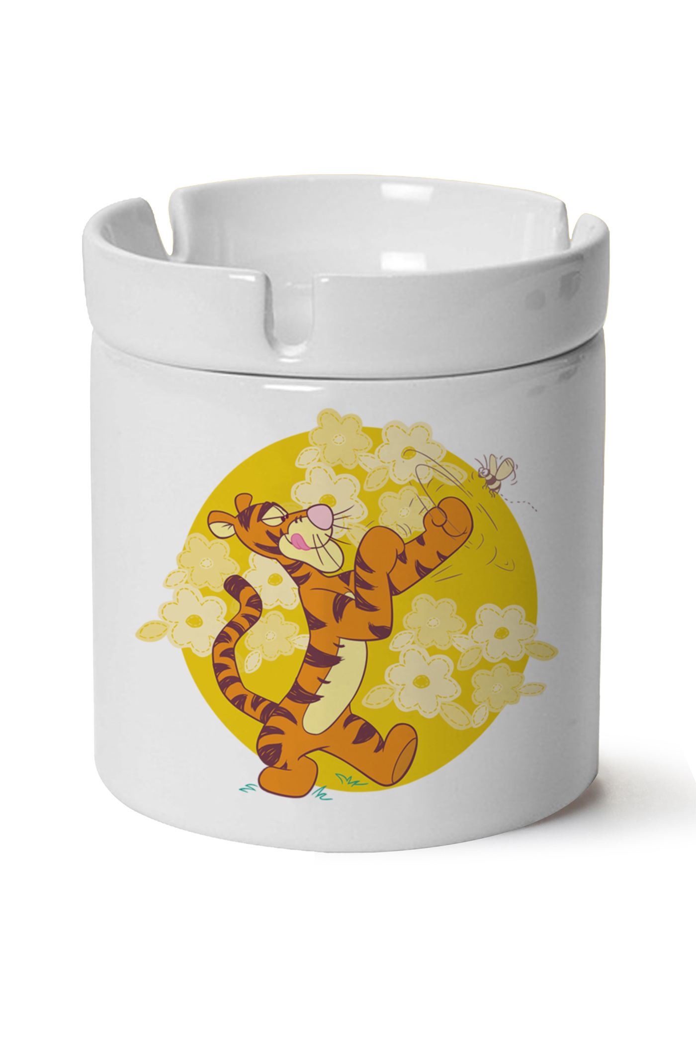 Tigger Baskılı Porselen At Söndür Küllük