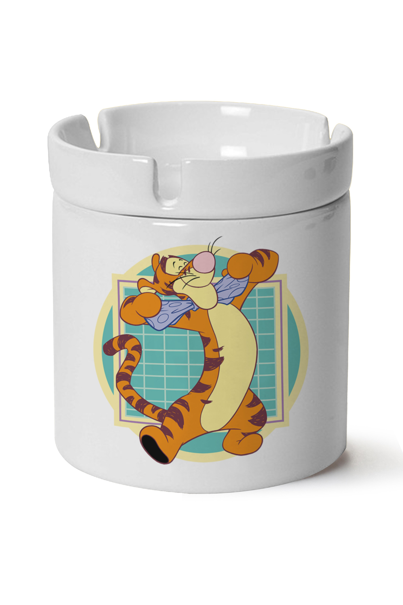 Tigger Baskılı Porselen At Söndür Küllük