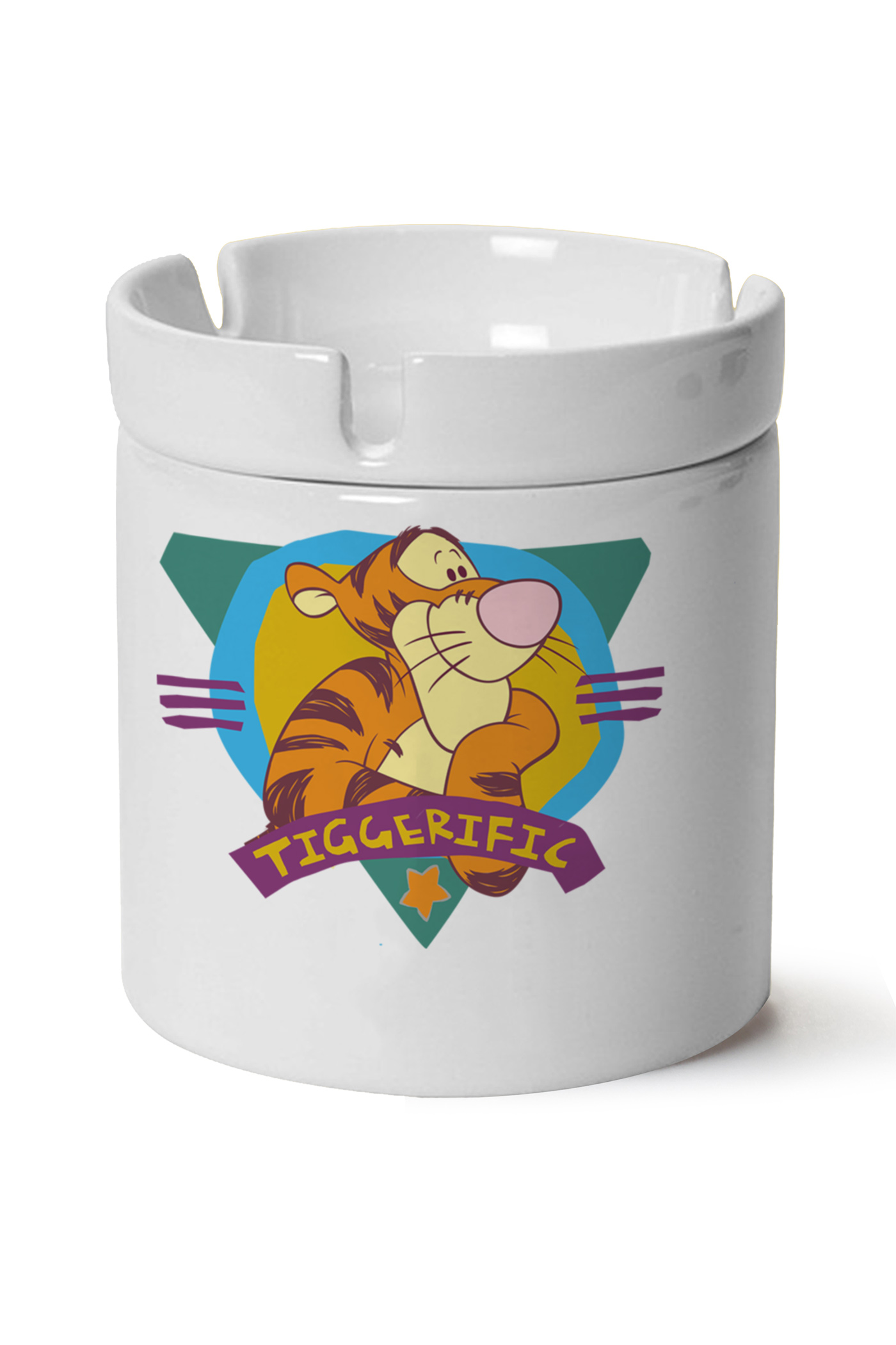 Tigger Baskılı Porselen At Söndür Küllük