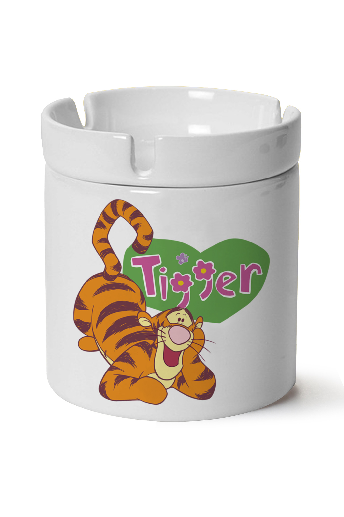 Tigger Baskılı Porselen At Söndür Küllük